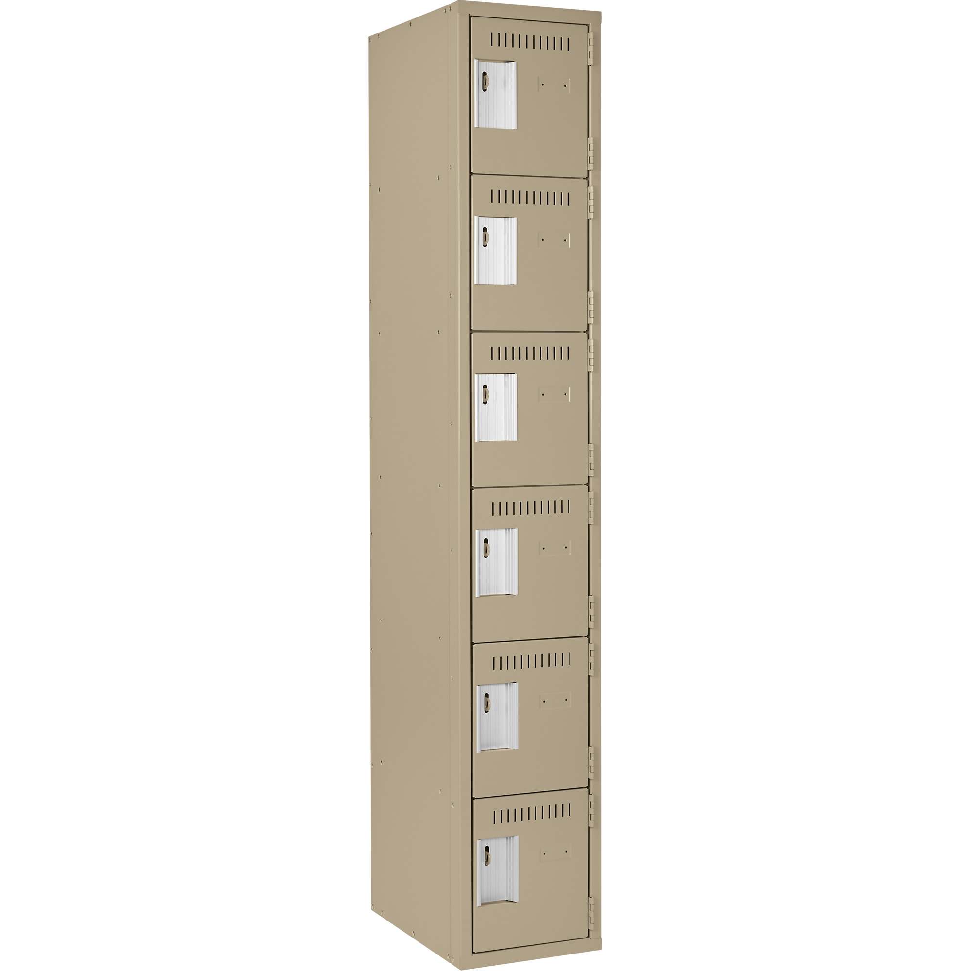 Petit casier Clean-Line, 6 niveaux, 15" x 72" x 15", Acier