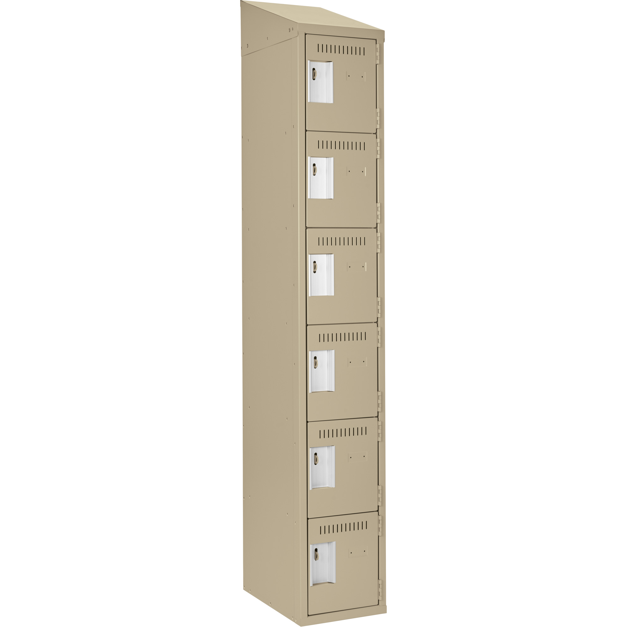 Petit casier Clean-Line, 6 niveaux, 18" x 72" x 15", Acier