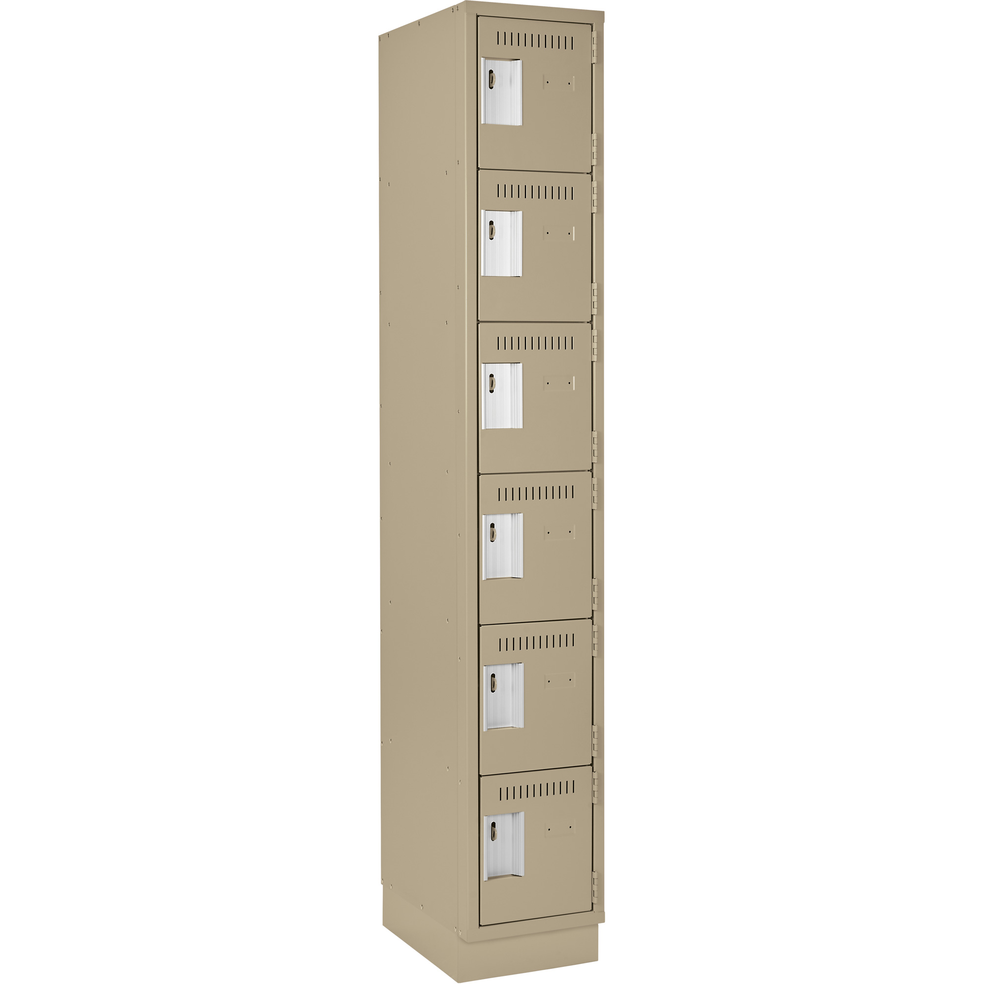 Petit casier Clean-Line, 6 niveaux, 15" x 72" x 15", Acier
