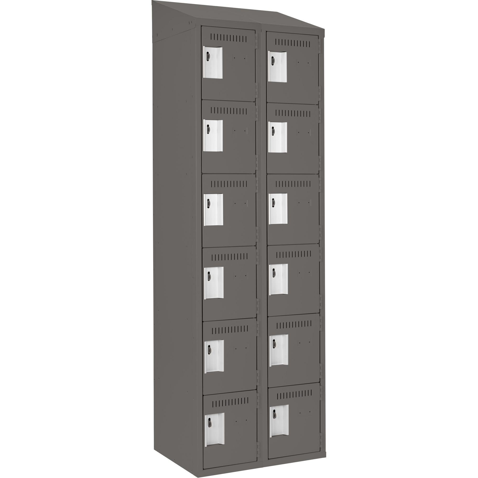 Petit casier Clean-Line, 6 niveaux, Bloc de 2, 12" x 72" x 12", Acier