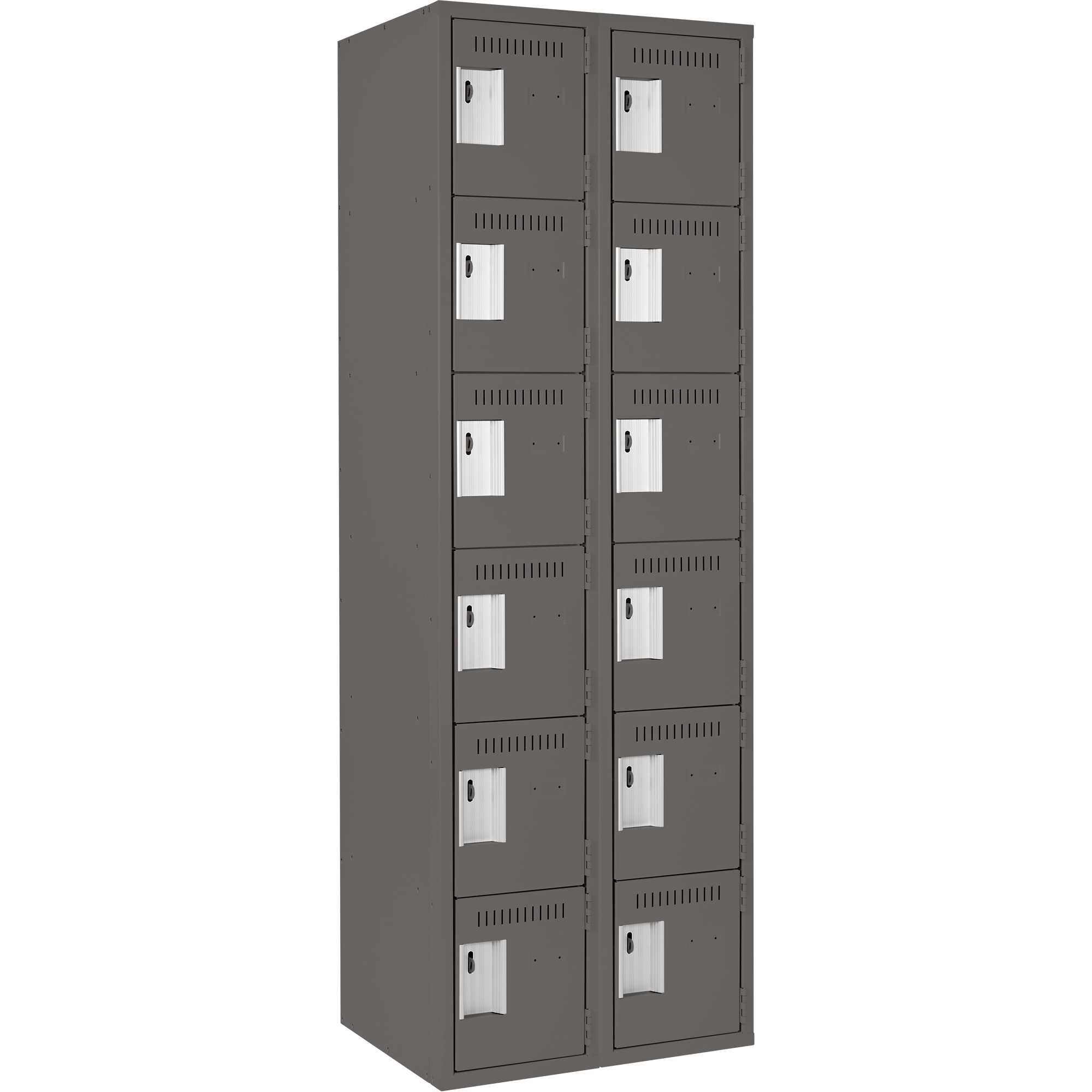 Petit casier Clean-Line, 6 niveaux, Bloc de 2, 18" x 72" x 18", Acier