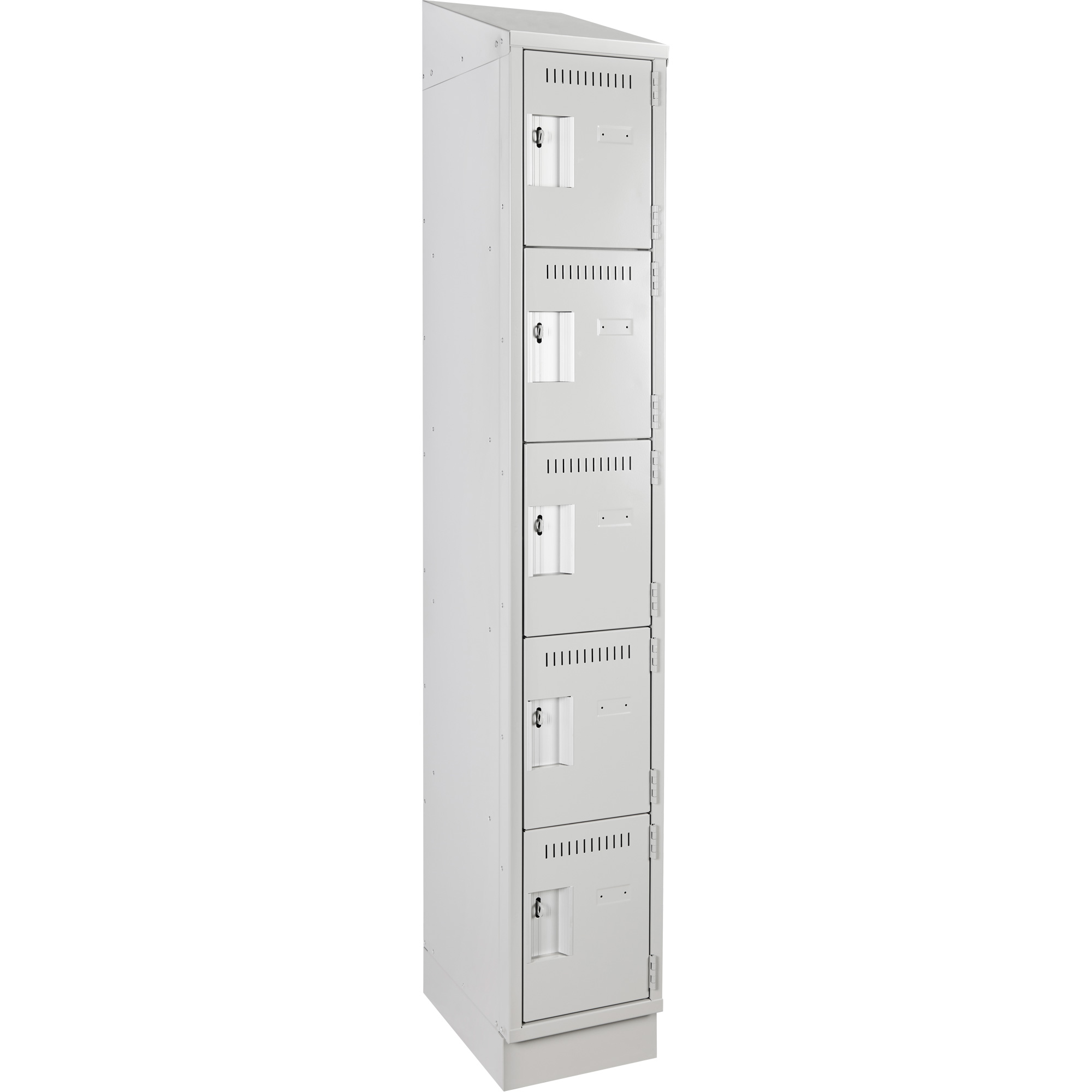 Petit casier Clean-Line, 6 niveaux, Bloc de 4, 15" x 72" x 15", Acier