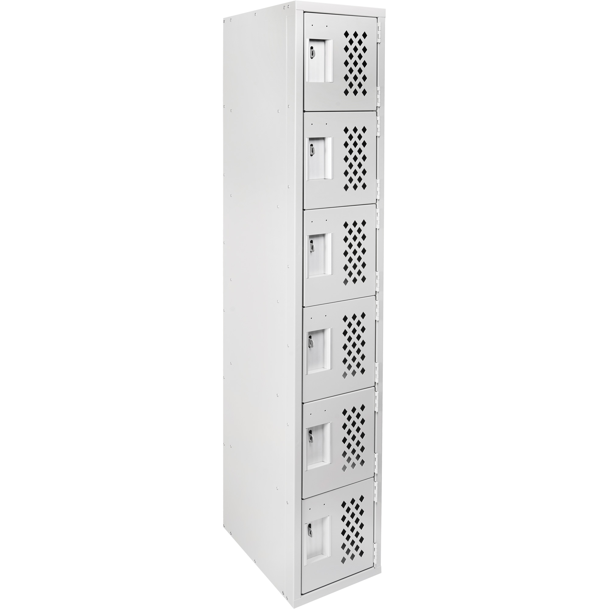 Petits casiers Clean LineMC, 6 niveaux, 18" x 72" x 12", Acier
