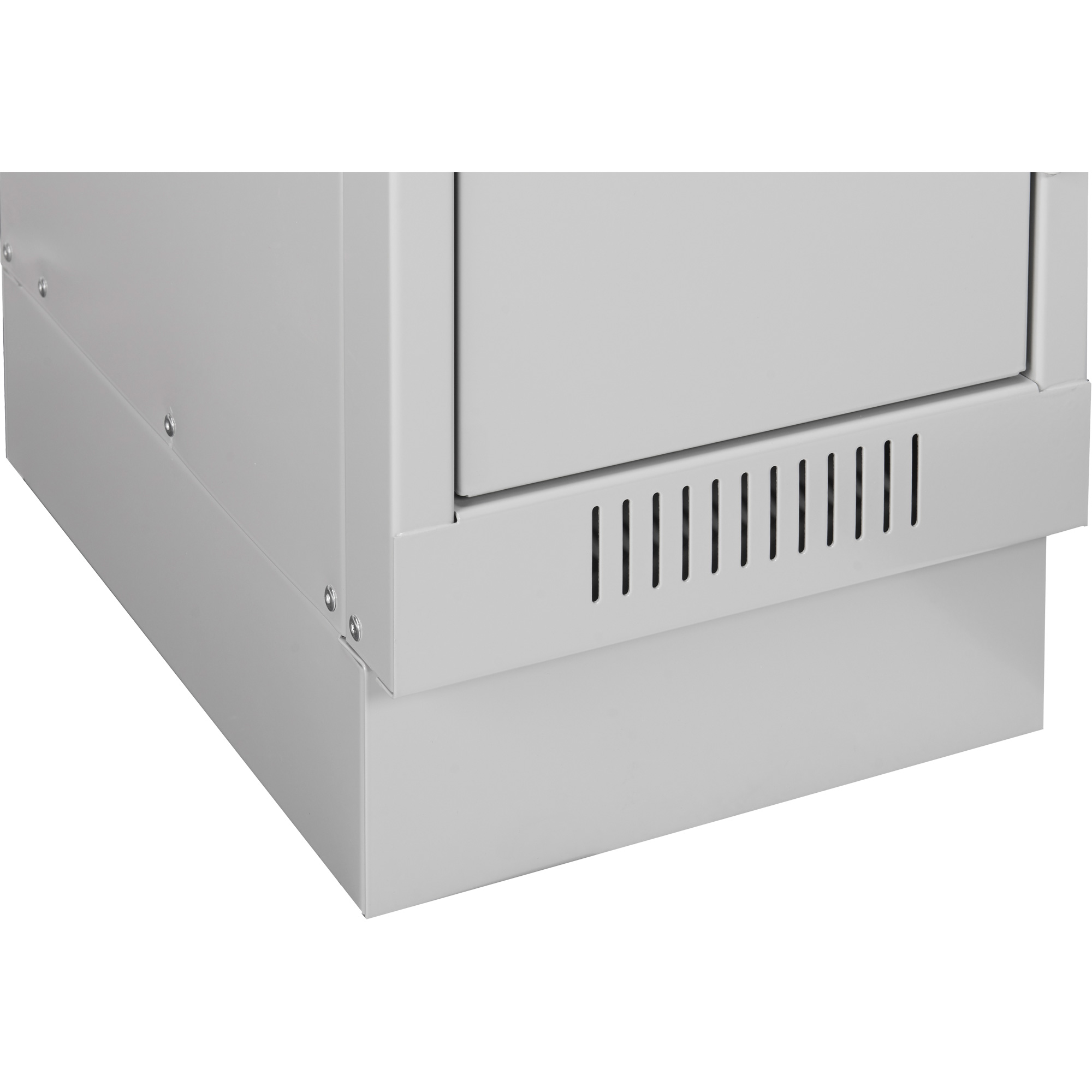 Casiers Clean LineMC, 2 niveaux, Bloc de 2, 24" x 15" x 76", Acier, Gris, Rivet (assemblé) – Image 6