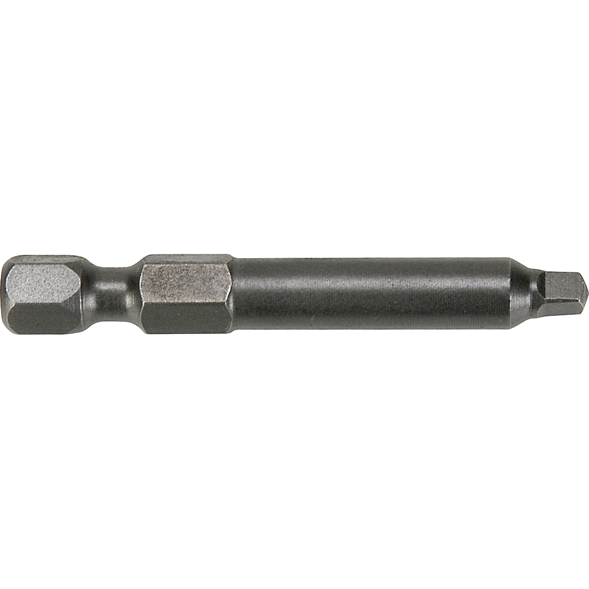 Embouts à mandarin-1/4" CARRÉS À EMPREINTE RÉDUITE & TIGE TOURNÉE, Carrée, Embout #0, Prise 1/4", Longueur 1-15/16"
