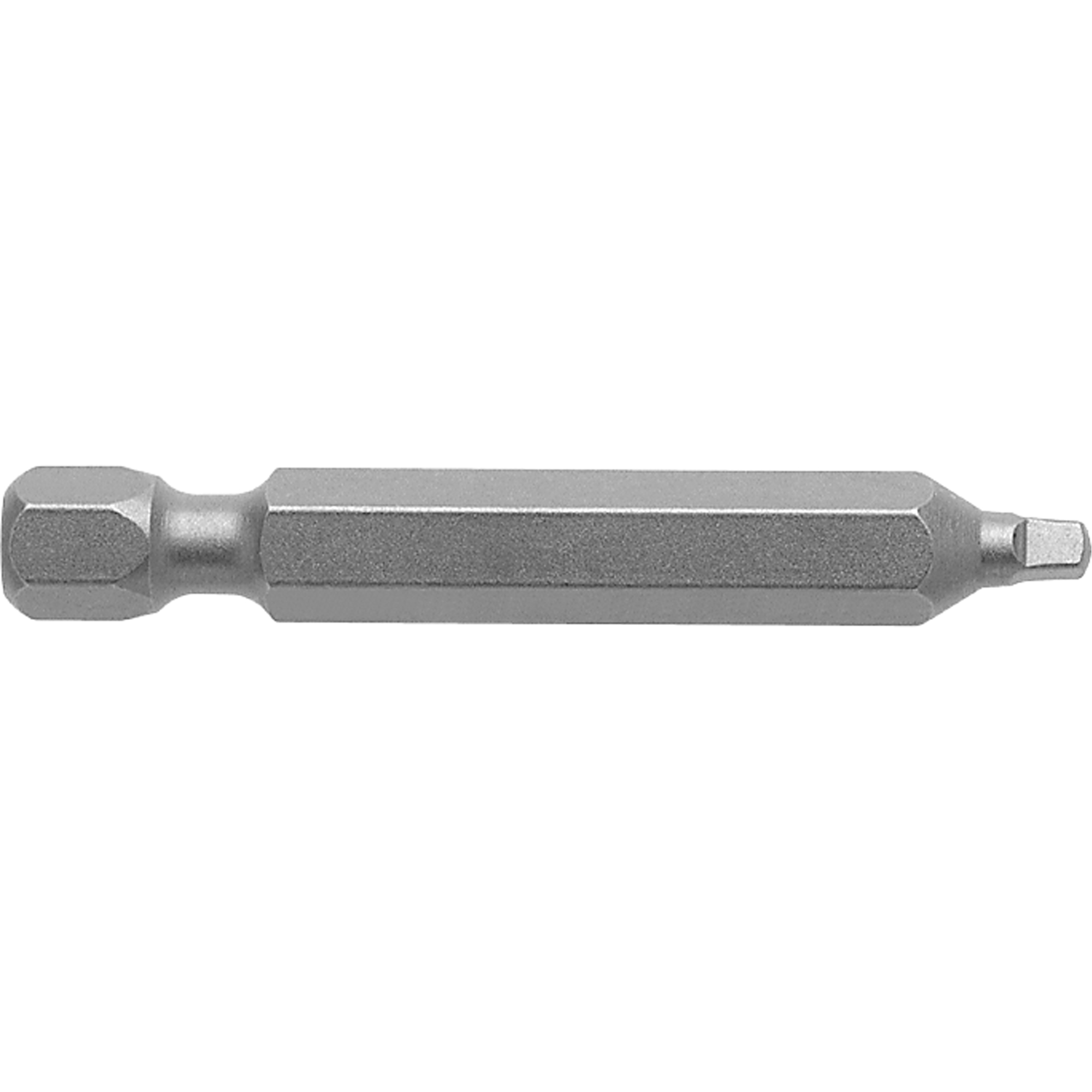 EMBOUTS À MANDRIN 1/4" CARRÉS À EMPREINTE RÉDUITE, Carrée, Embout #2, Prise 1/4", Longueur 1-15/16"