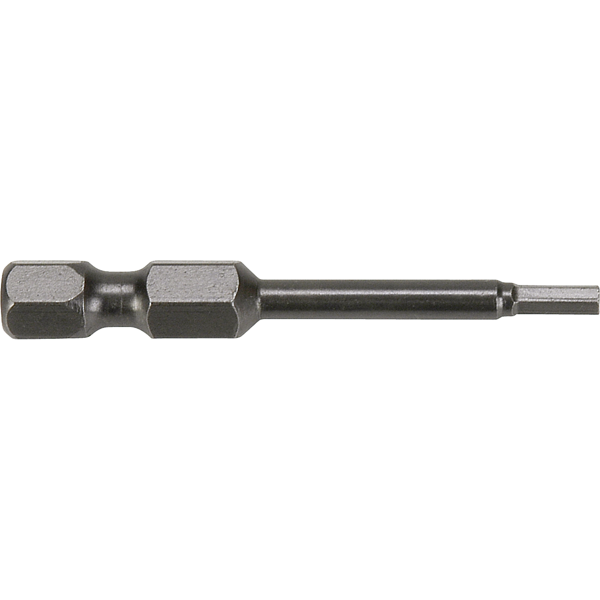 Embouts à mandrin-1/4" hexagonaux SAE, Hexagonale, Embout 1/16", Prise 1/4", Longueur 1-15/16"