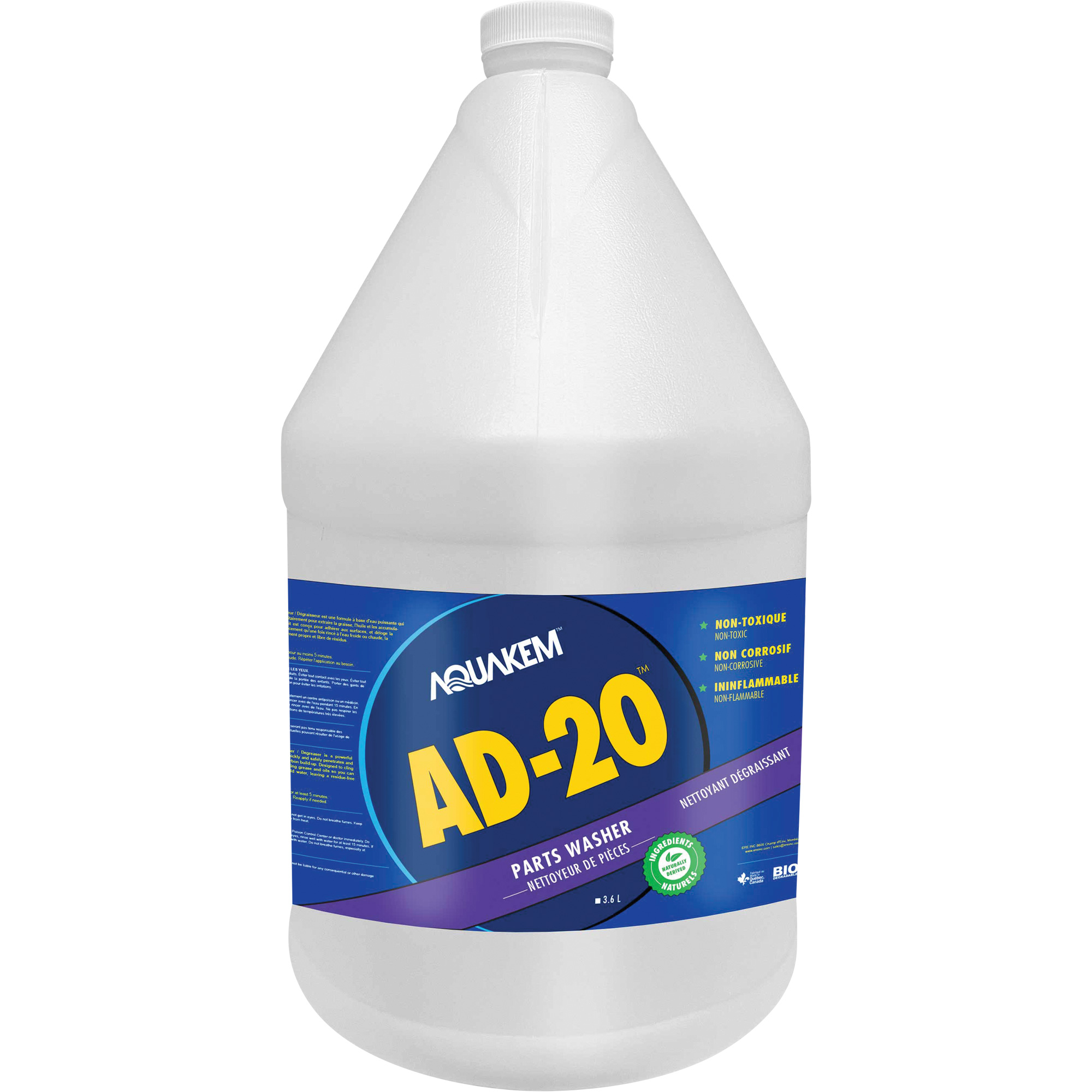 Nettoyant pièces AD20MC étiquette mauve, Cruche