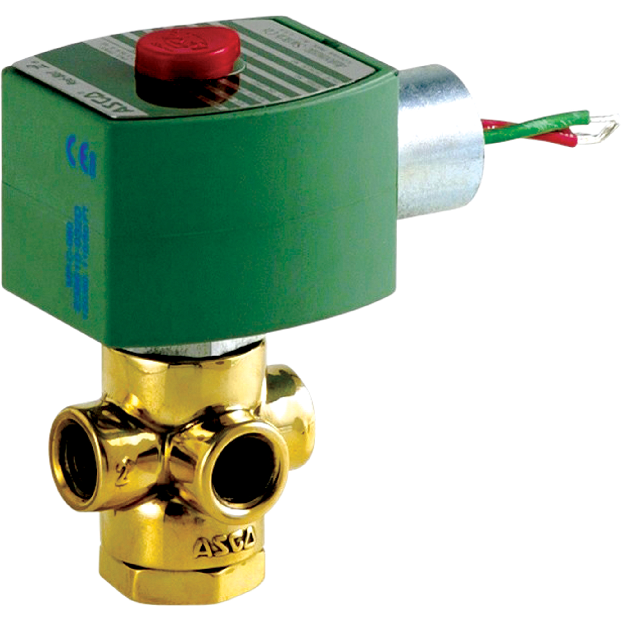 Électrovannes universelles 3 voies à action directe, Tuyau de 1/4", 100 psi