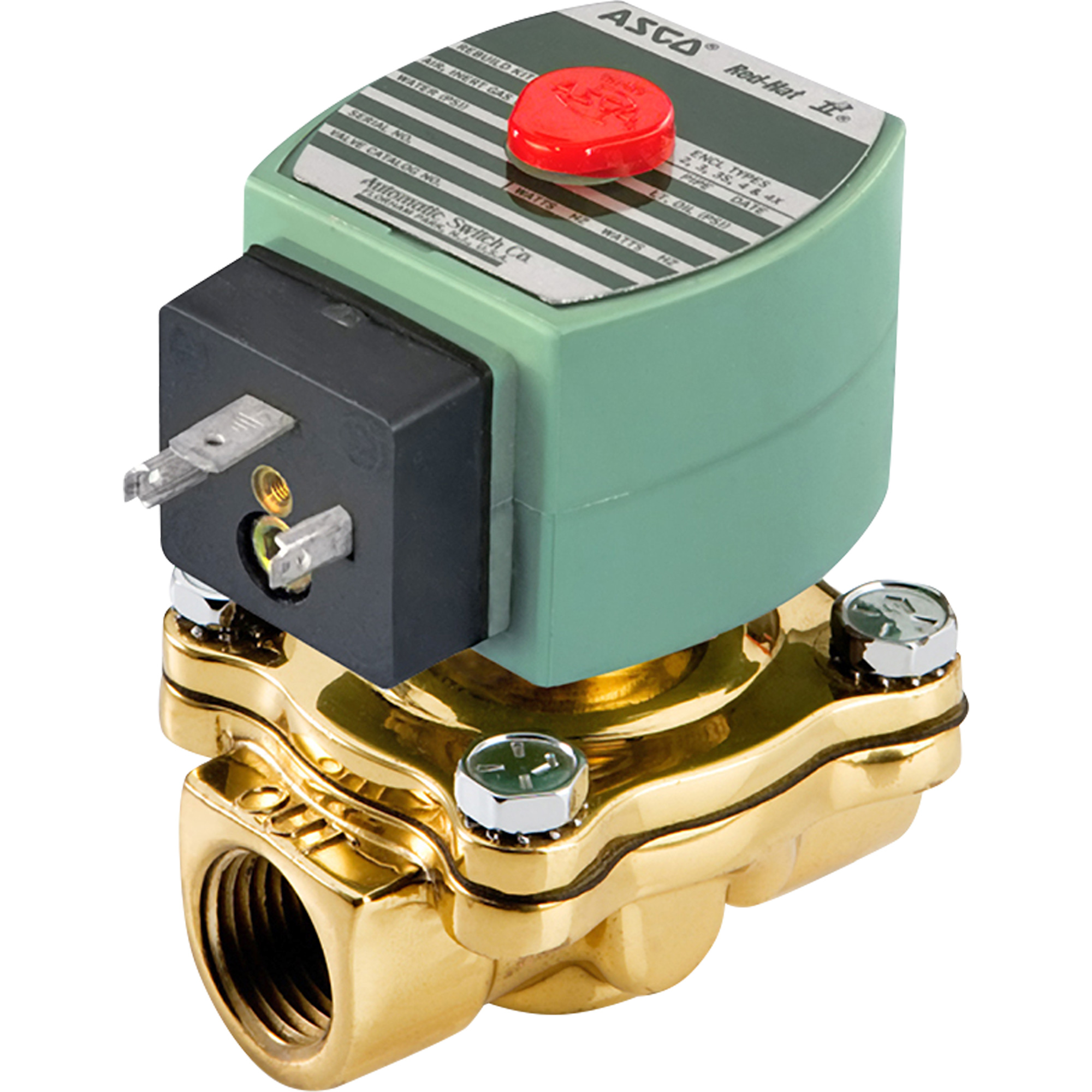 Robinet électromagnétique, Tuyau de 1/2", 150 psi