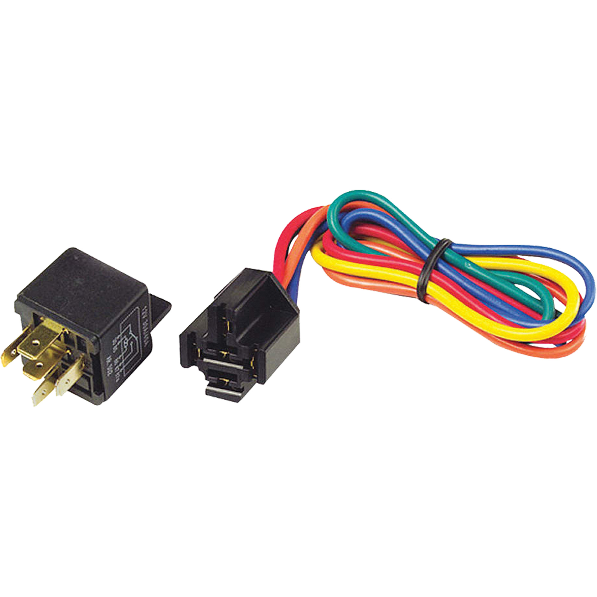 Assemblage de relais à cinq broches 12 V et vrille avec support de montage