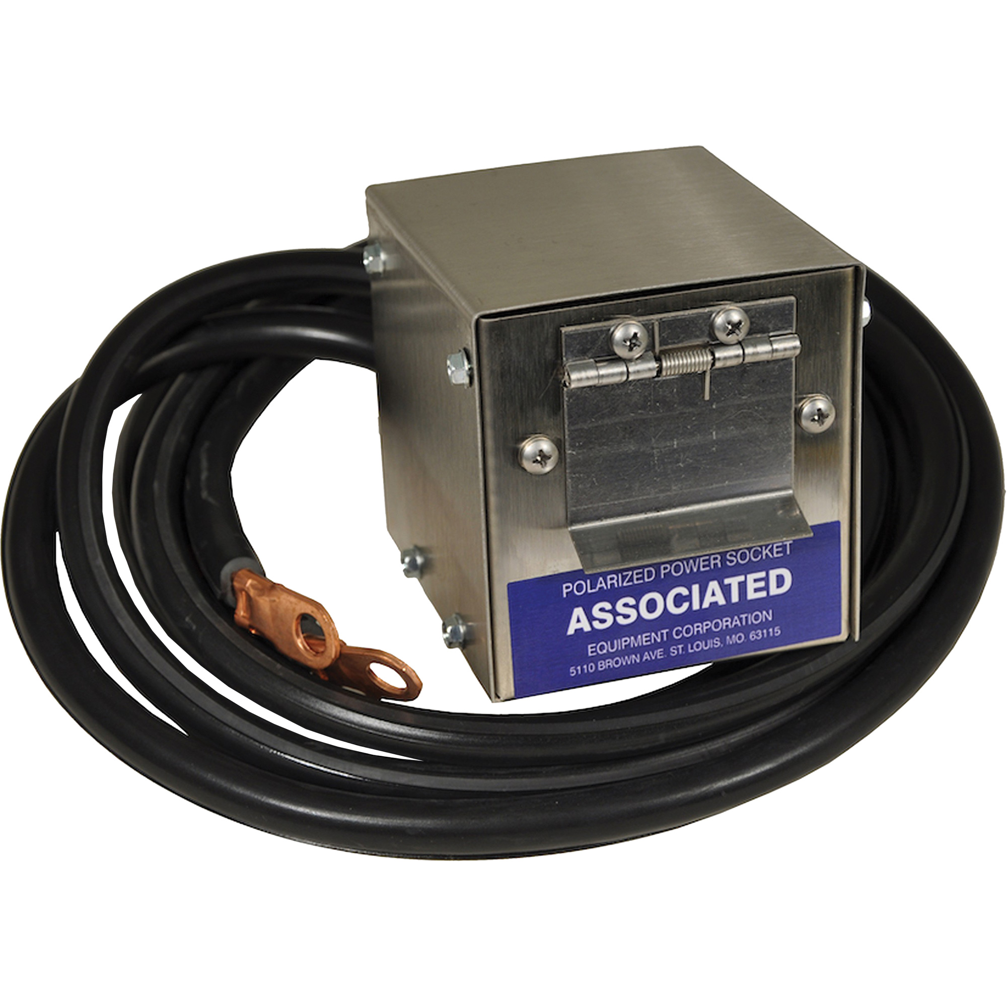 Boîte de douille polarisée en acier inoxydable à brancher pour modèle 6139, 4 AWG, Câble 5'