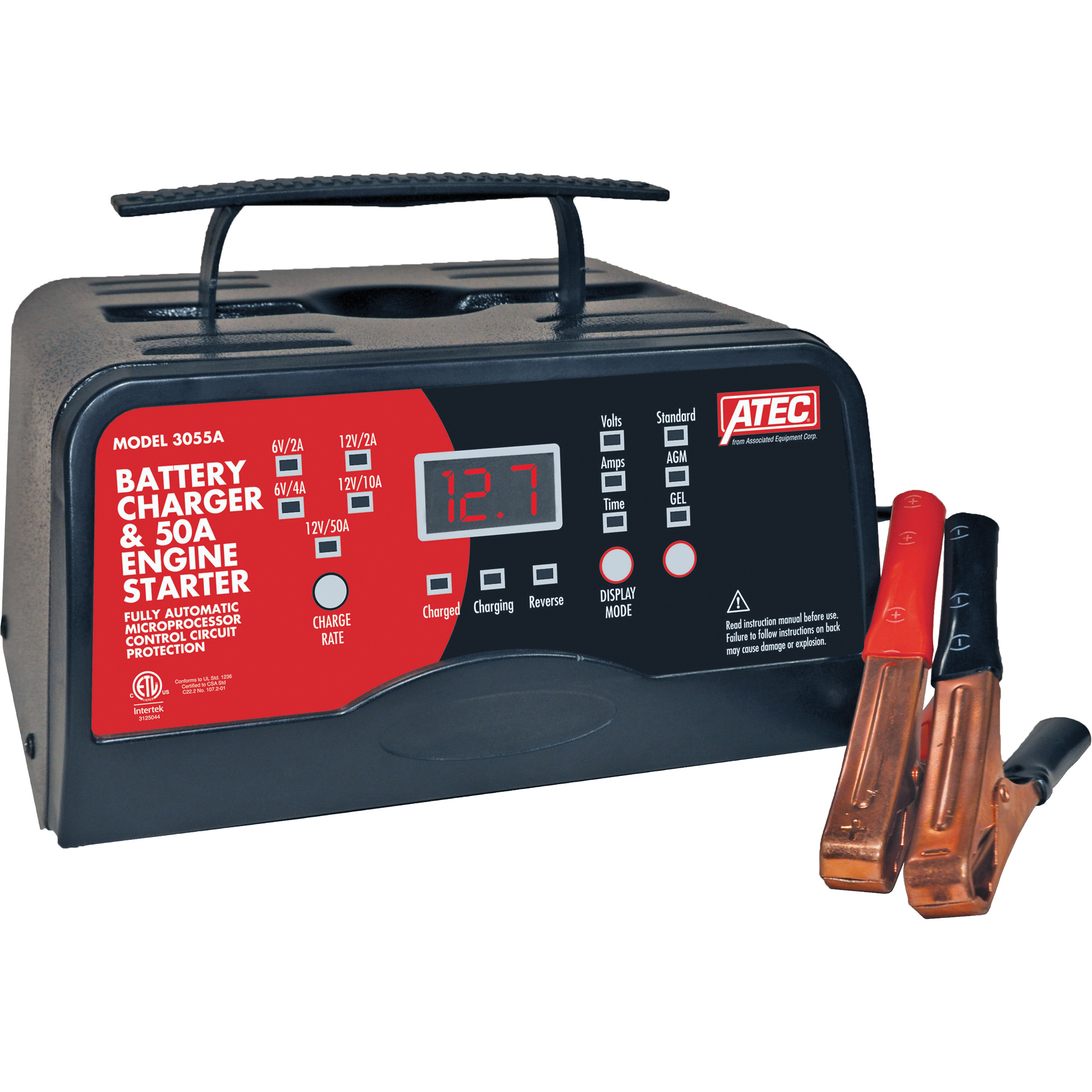 Chargeur 6/12V pleine puissance automatique portable