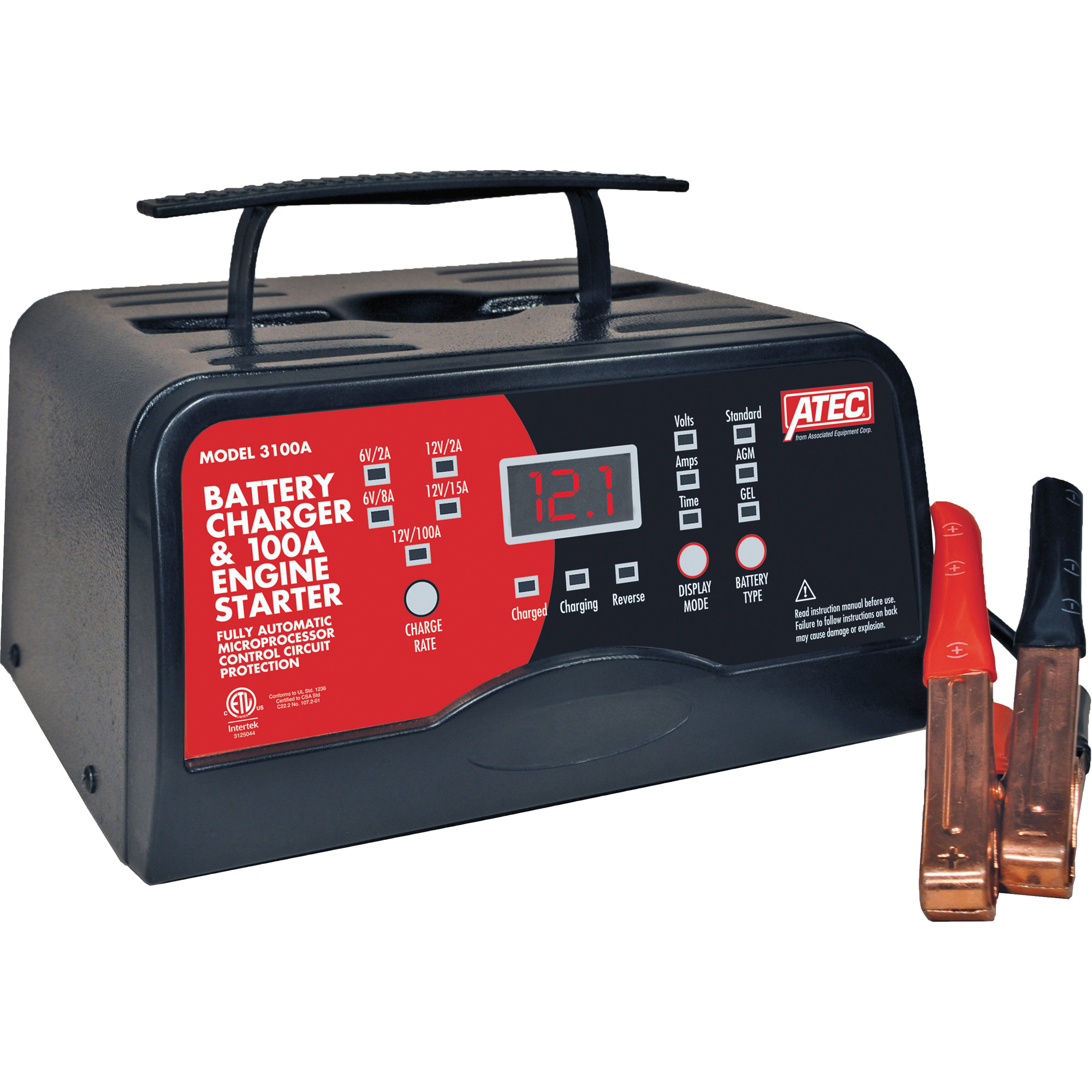 Chargeur 6/12V pleine puissance automatique portable