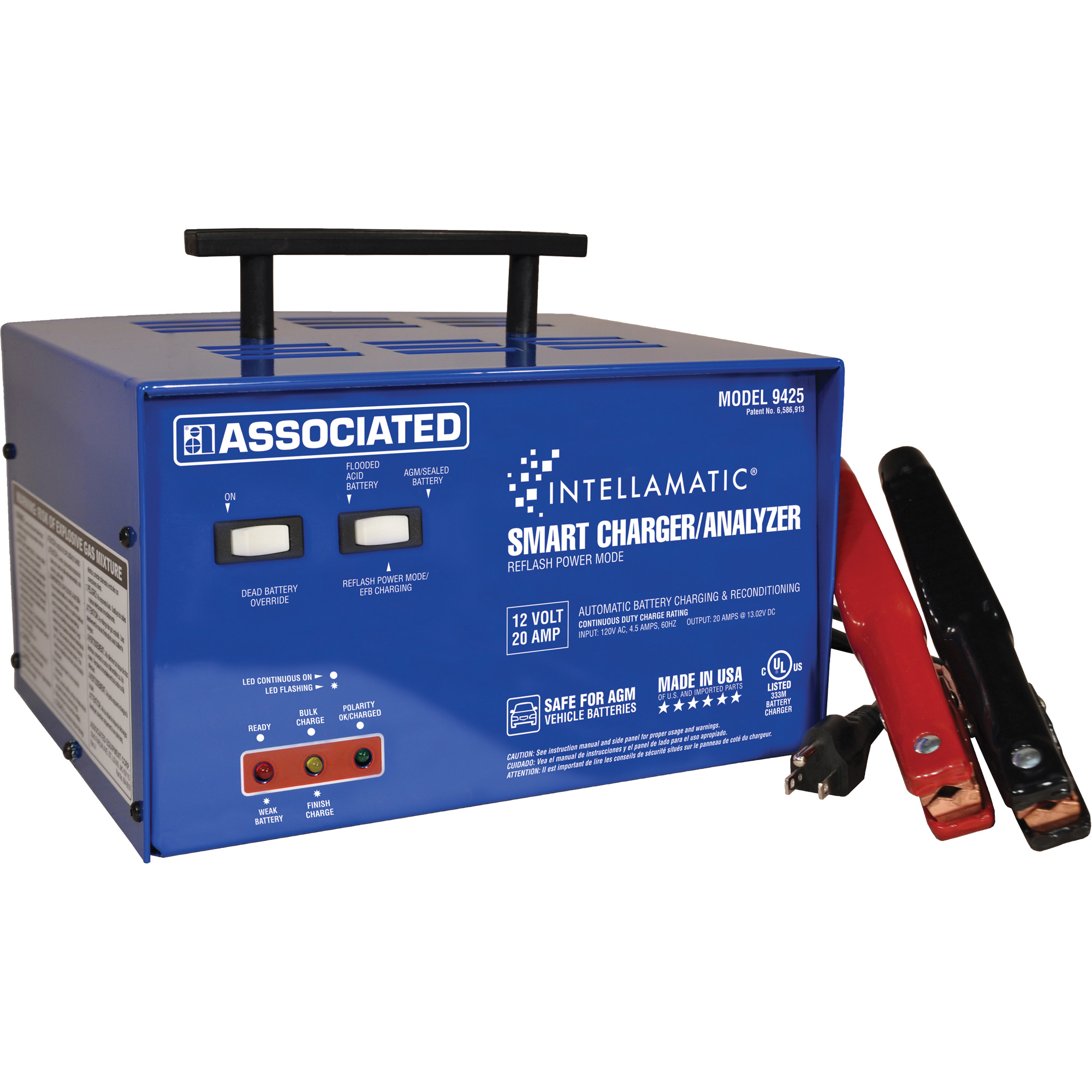 Chargeur, analyseur et bloc d'alimentation 12 V IntellamaticMD