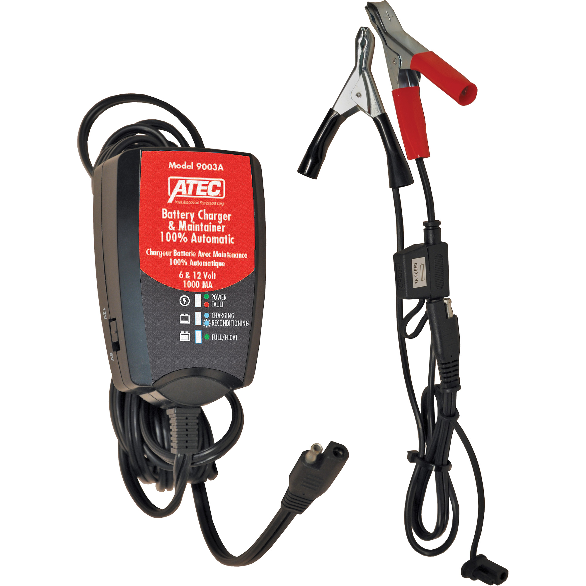 Chargeur/mainteneur de batterie automatique 6/12 V 1 A