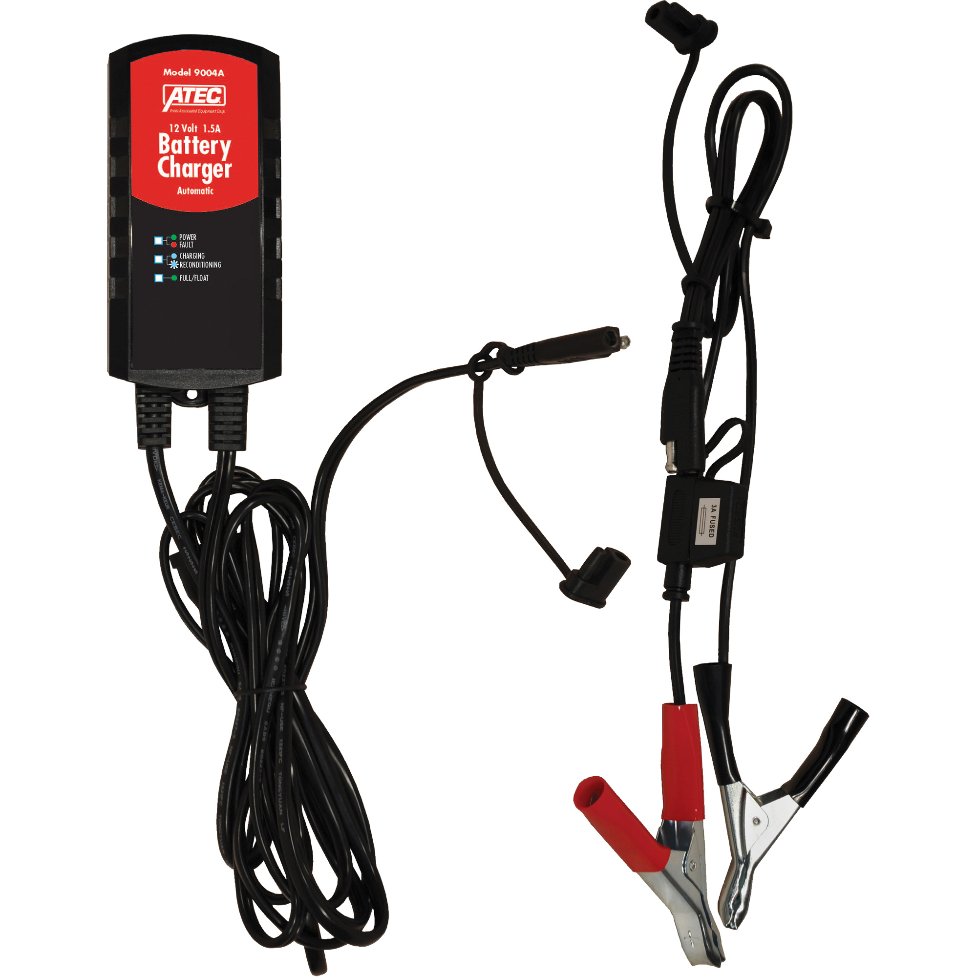Chargeur/mainteneur/régénérateur de batterie automatique 12 V 1,5 A