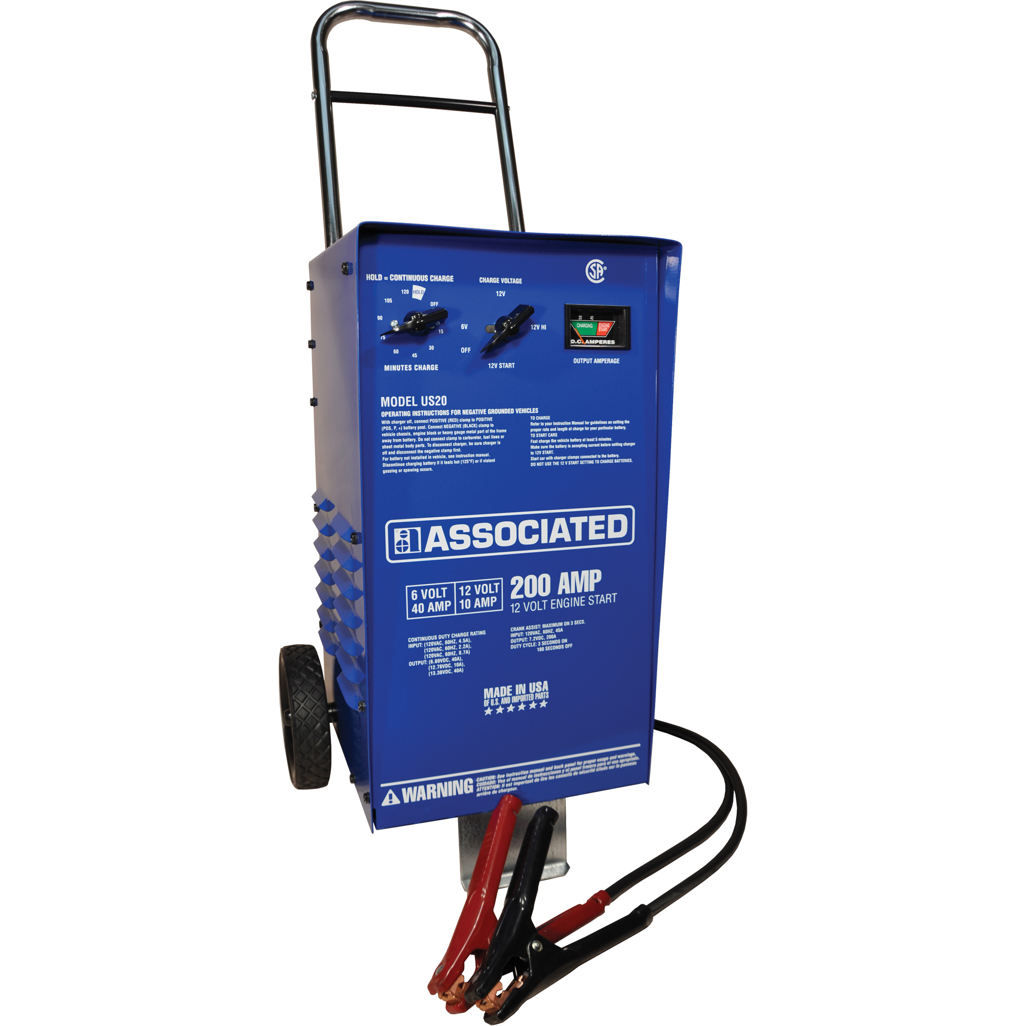 Chargeur rapide 6/12 V à roues