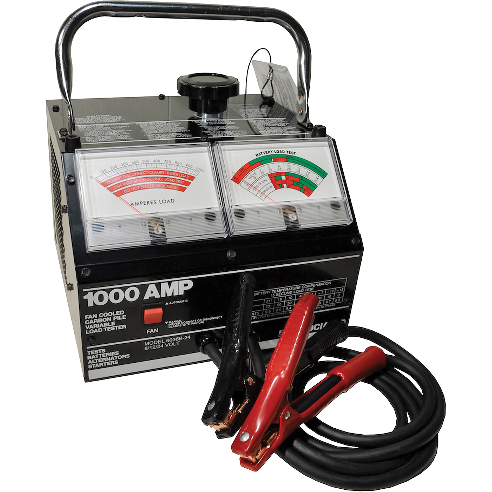 Testeur de charge robuste pour pile variable au carbone 6/12/24 V