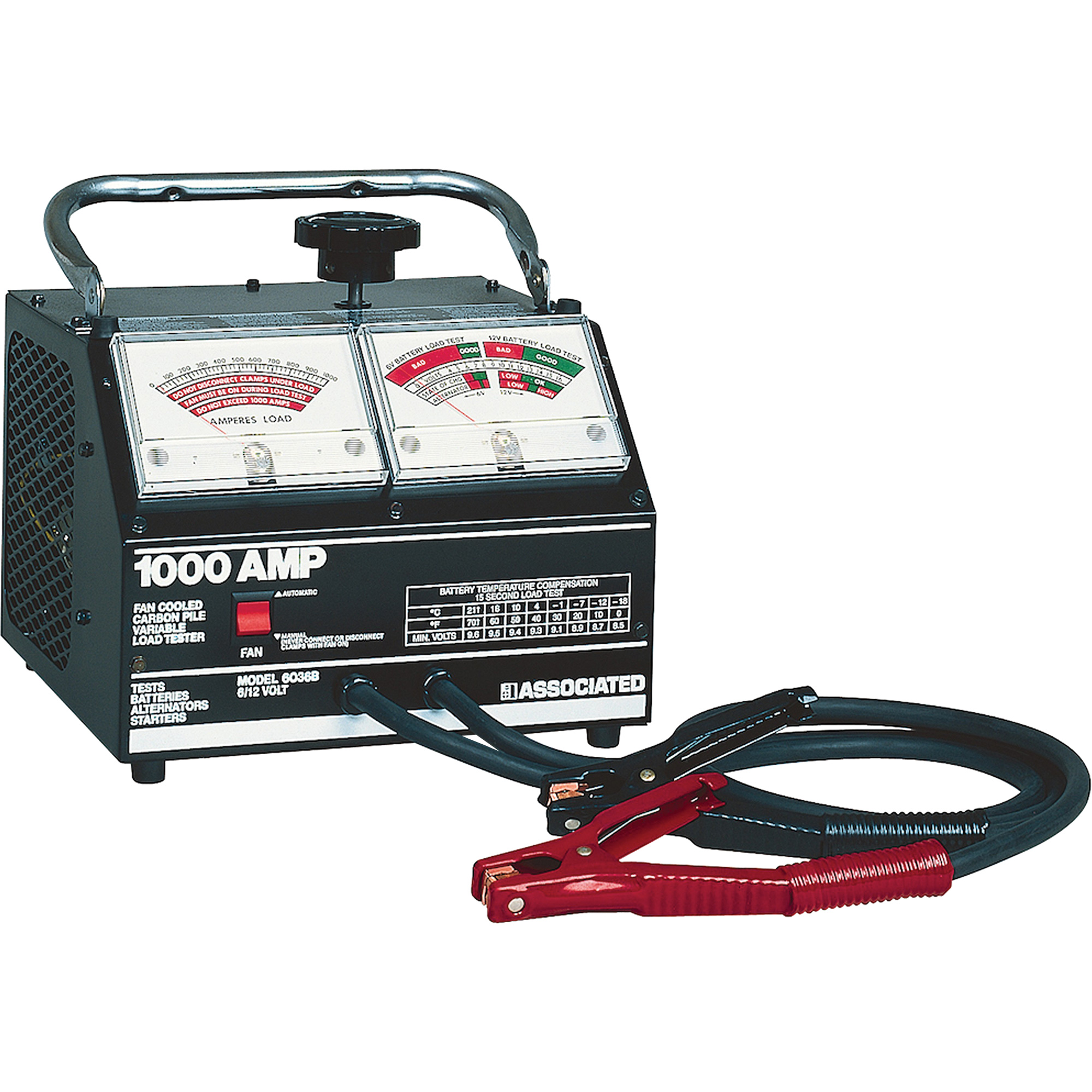 Testeur de charge robuste pour pile variable au carbone 6/12 V