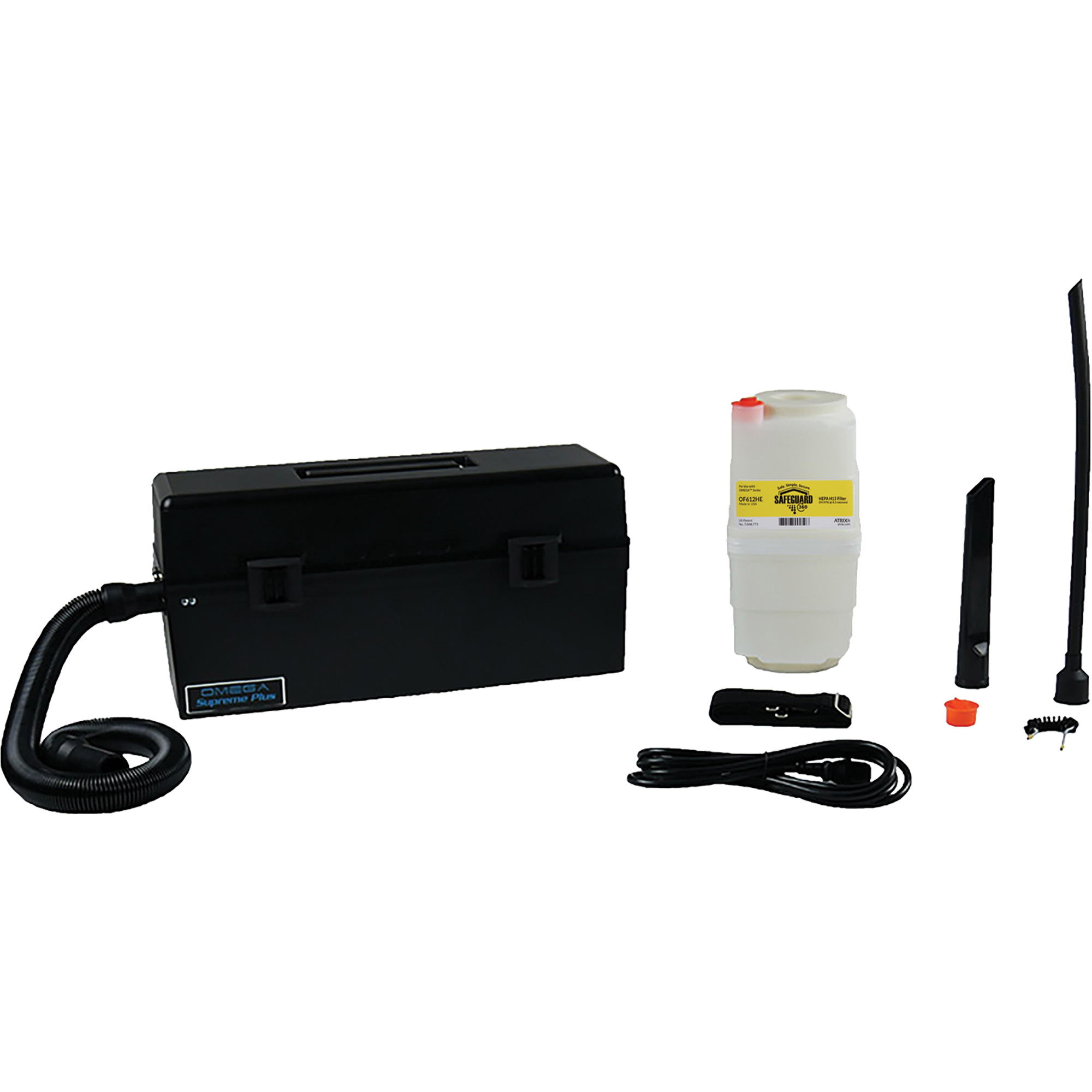 Aspirateurs portatifs OmegaMD, Capacité de 1 gal. US (3,8 litres), Filtration Hepa