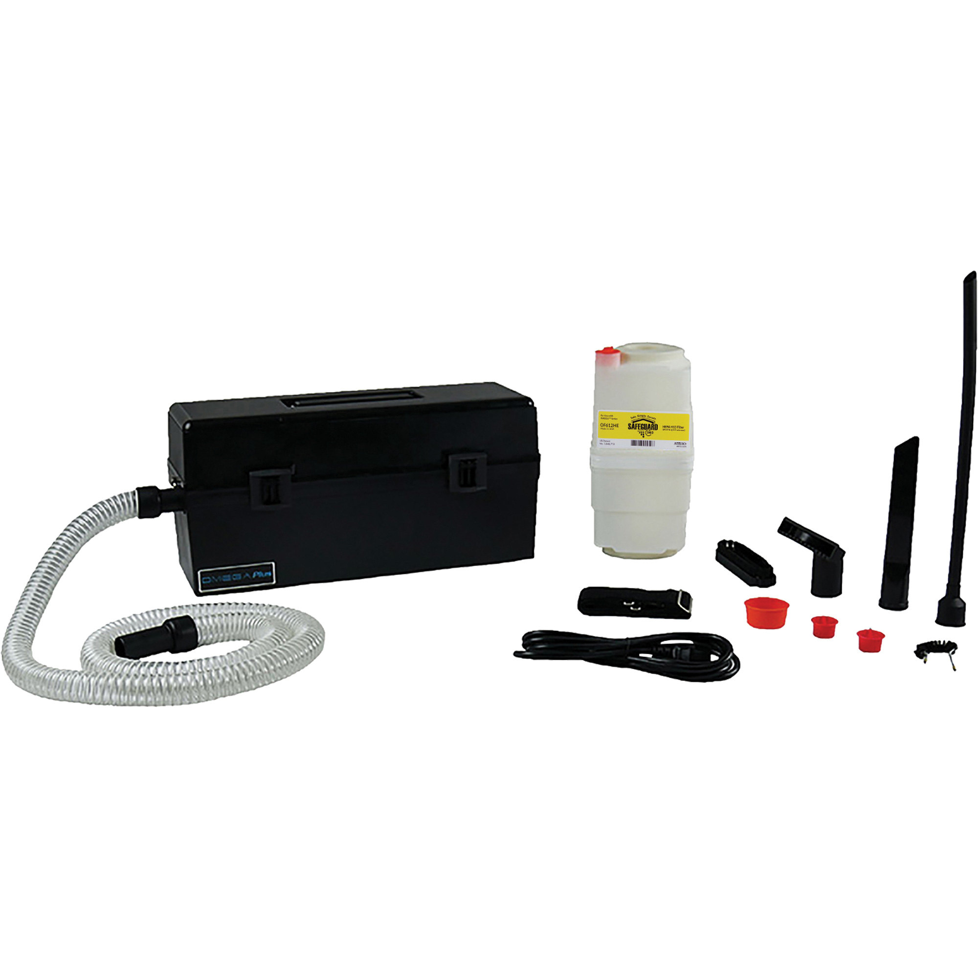 Aspirateurs portatifs OmegaMD, Suppression, Capacité de 1 gal. US (3,8 litres), Filtration Hepa