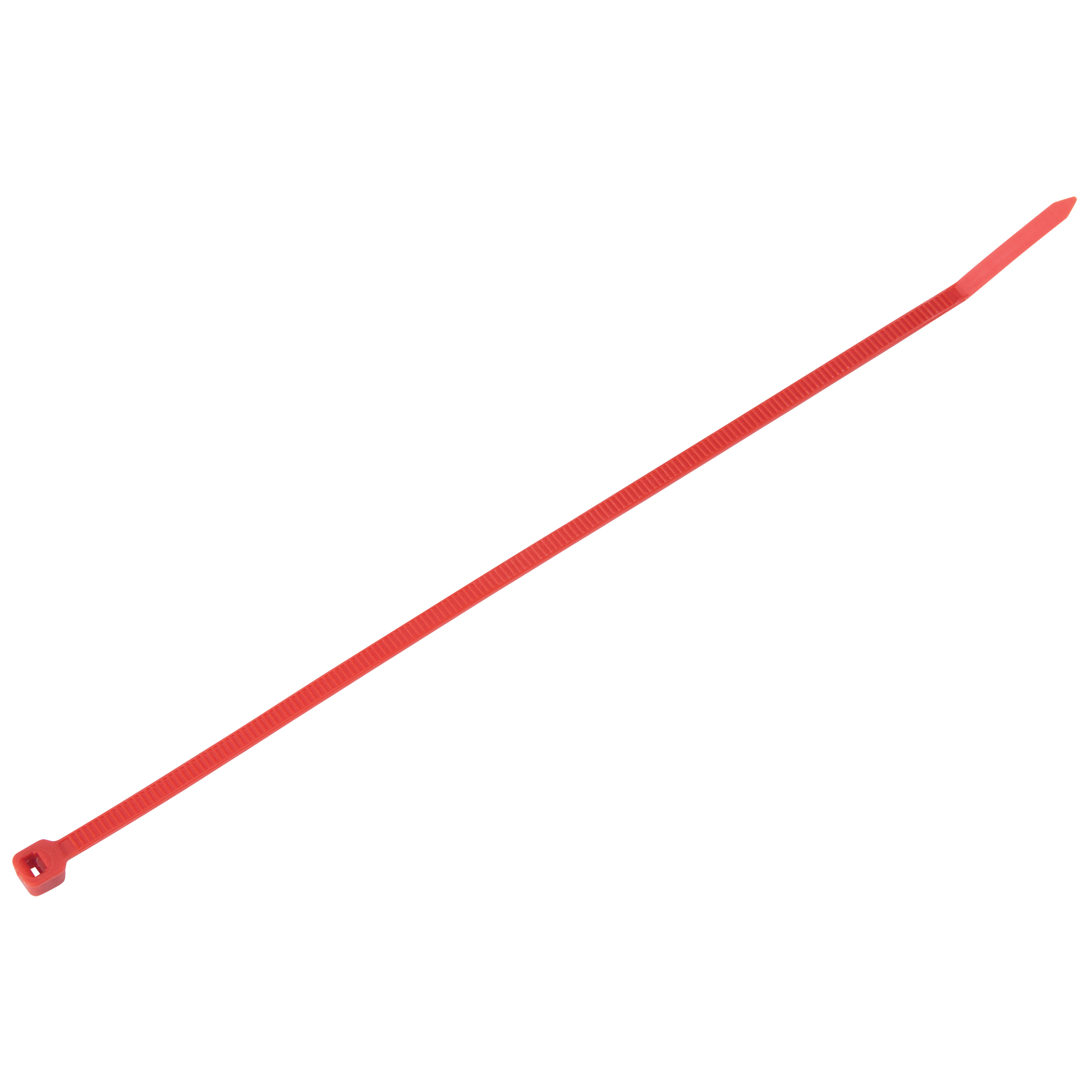 Attaches de câble intermédiaires, Longueur 8", Résistance à la traction 40 lb, Rouge