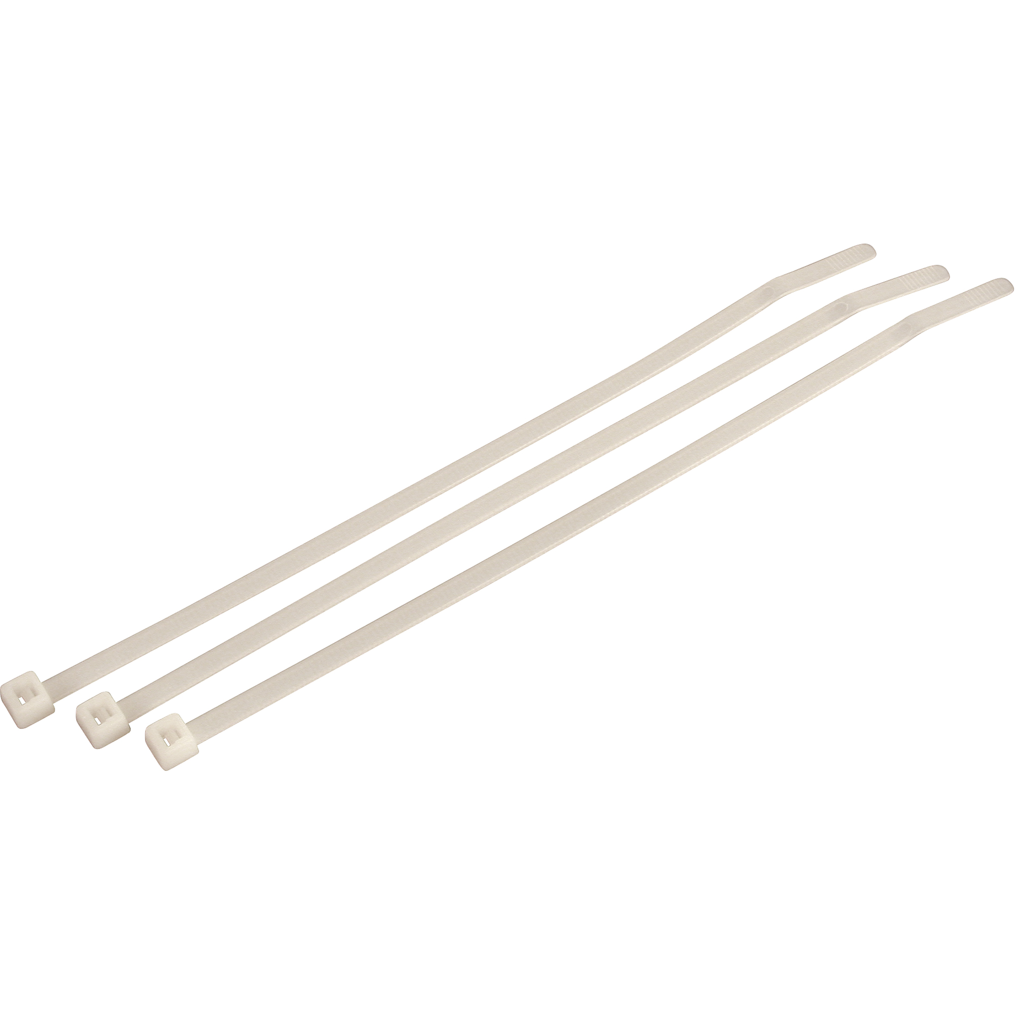 Attache autobloquante Slim Line, Longueur 8", Résistance à la traction 18 lb, Naturel