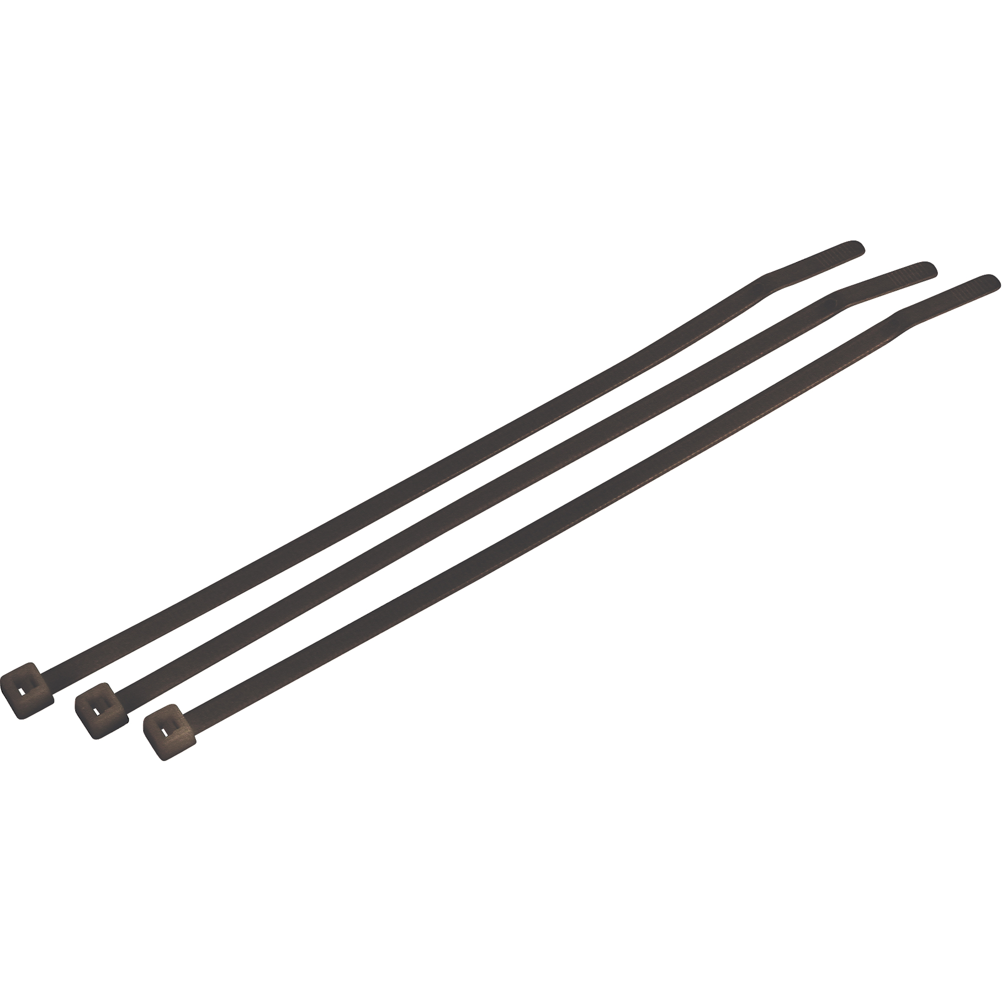 Attaches de câble robustes résistantes aux intempéries/UV, Longueur 14-1/2", Résistance à la traction 120 lb, Noir