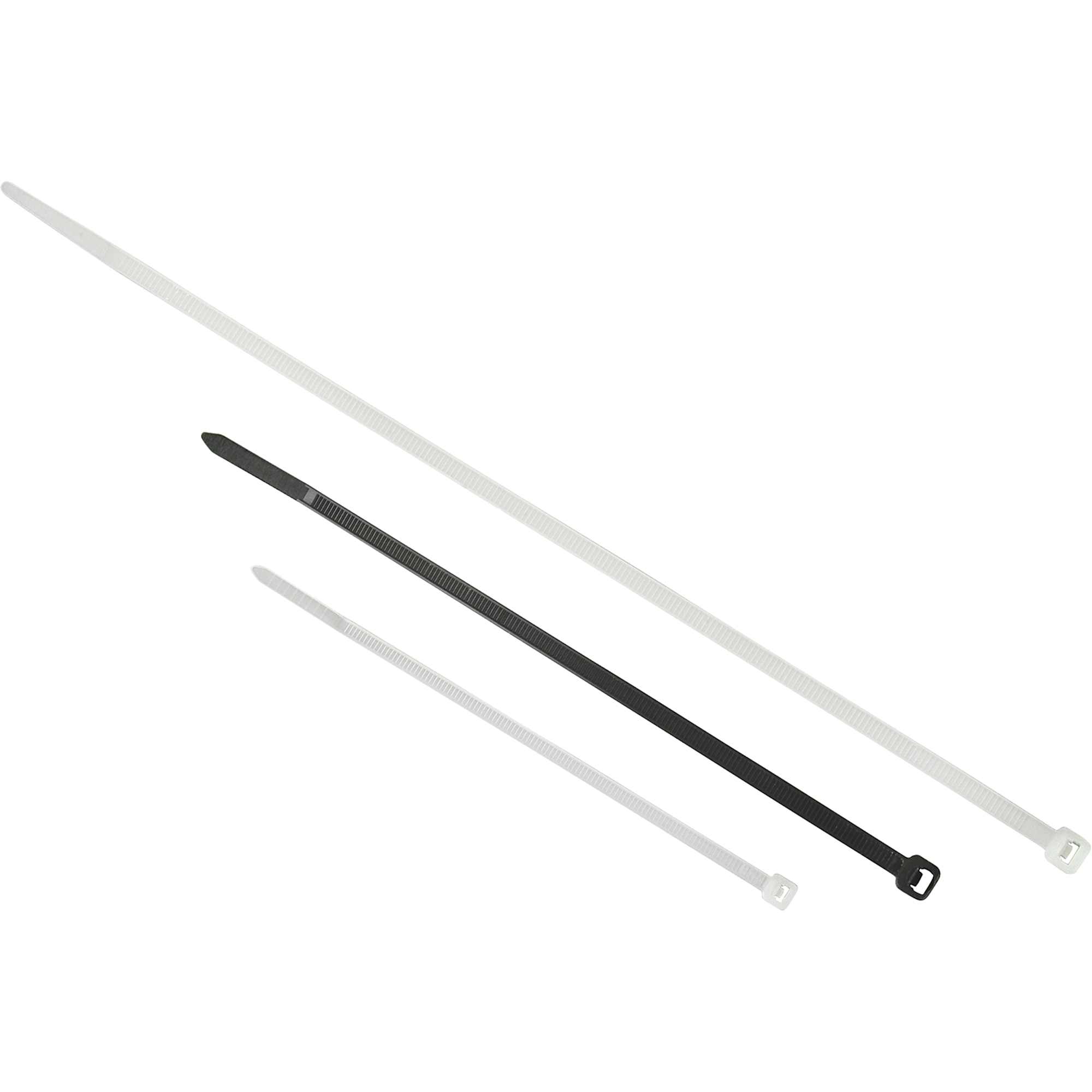 Attaches de câbles pour entrepreneur, Longueur 24", Résistance à la traction 175 LB, Naturel