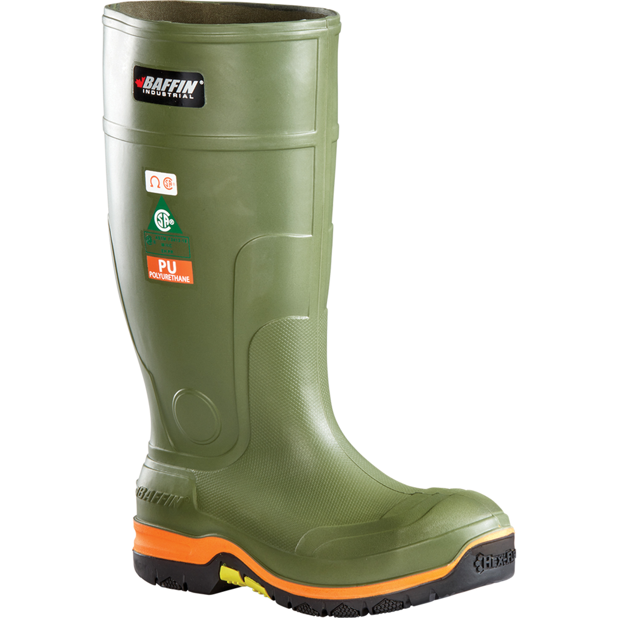 Bottes de sécurité Hercules pour hommes, Polyuréthane thermique, Embout Aluminium, Pointure 14, Semelle Résistant aux perforations