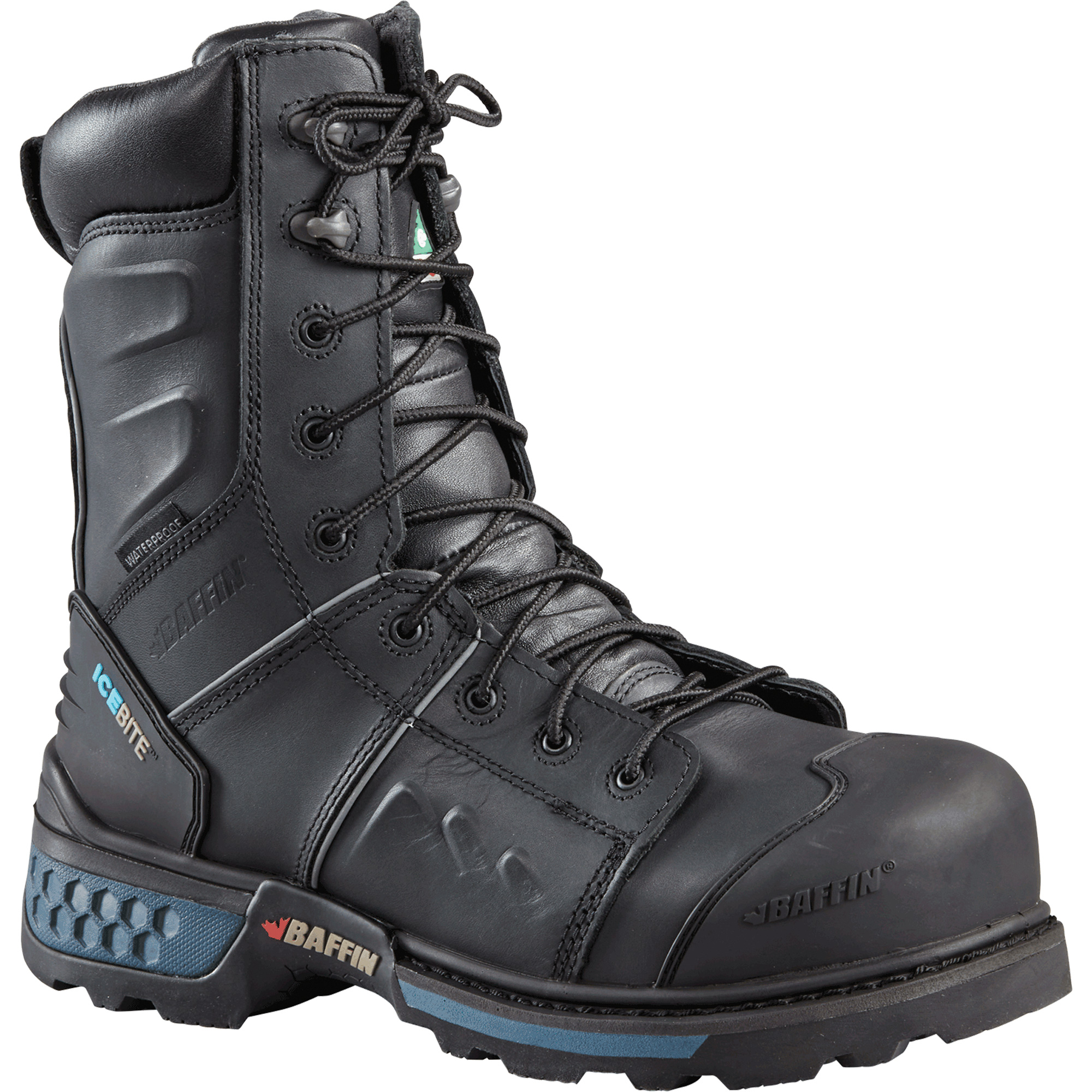 Bottes de sécurité Ice Monster pour hommes, Cuir, Semelle Résistant aux perforations, Pointure 8