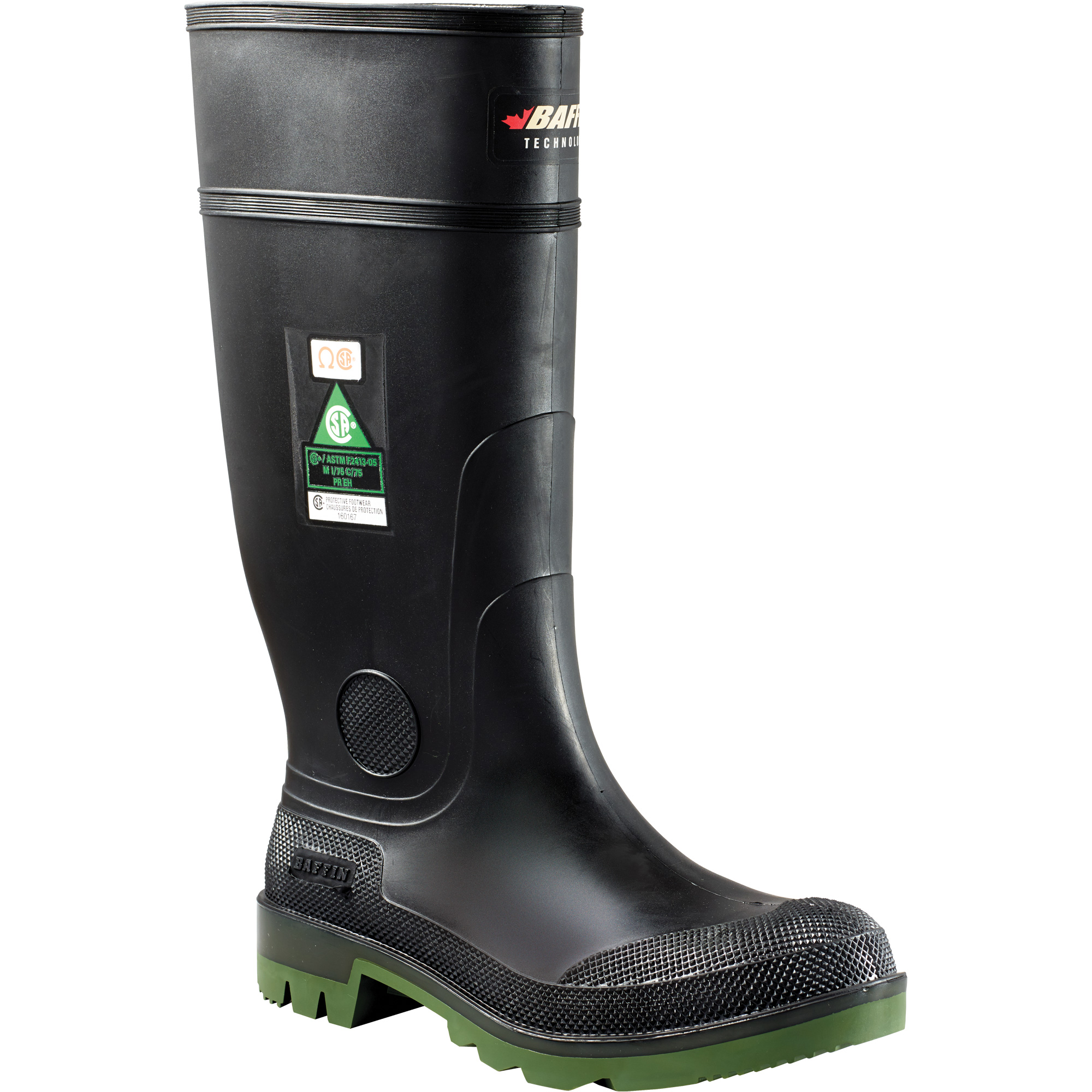 Bottes industrielles tout temps Enduro, Caoutchouc, Embout Acier, Pointure 9, Semelle Résistant aux perforations