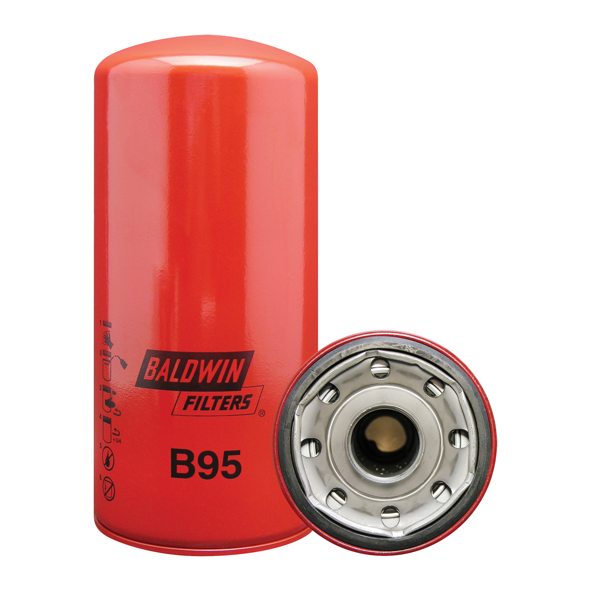 B95 Élément filtrant pour lubrifiant à visser à passage intégral