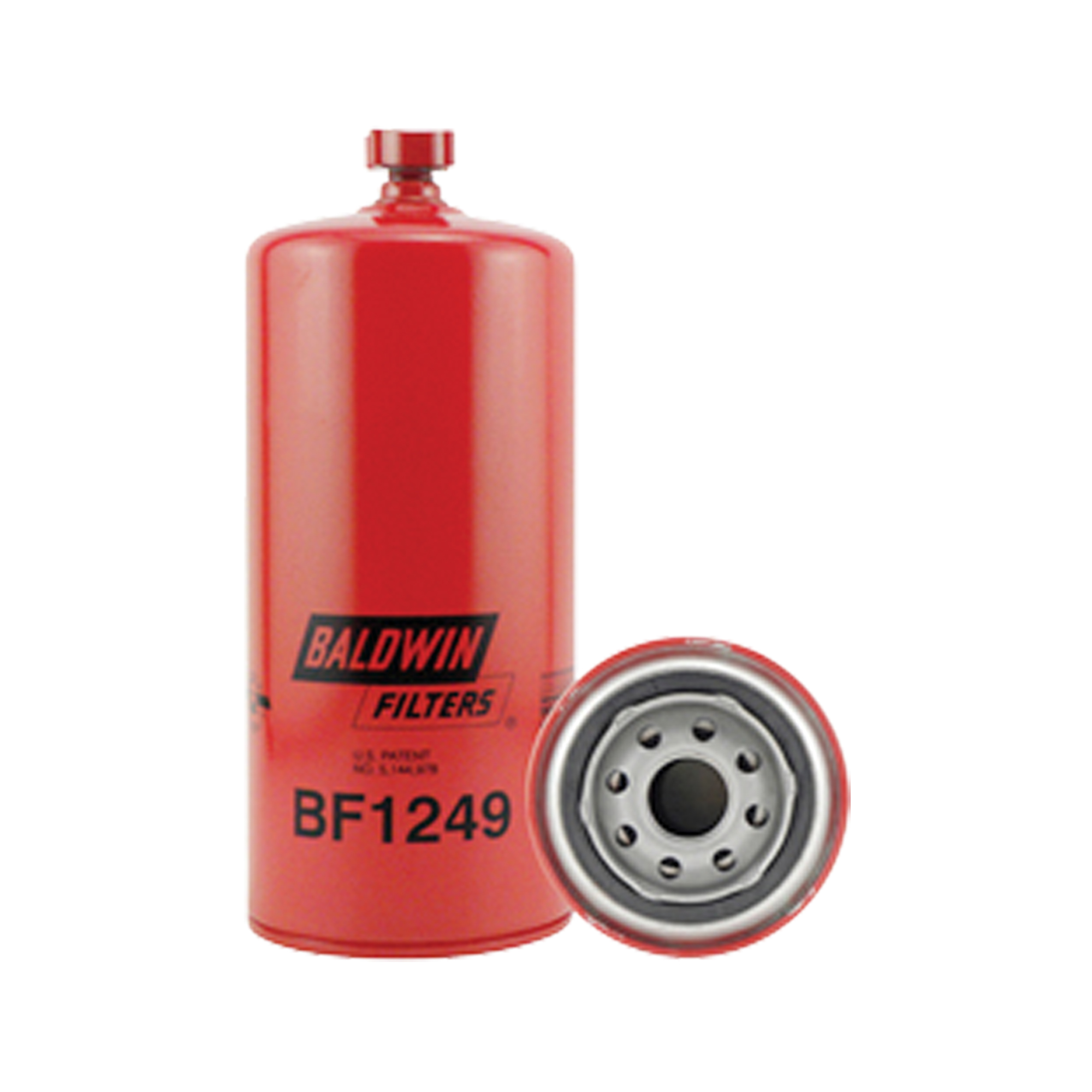 BF1249 Filtre à carburant séparateur d'eau à visser avec orifice ouvert pour cuve de carburateur
