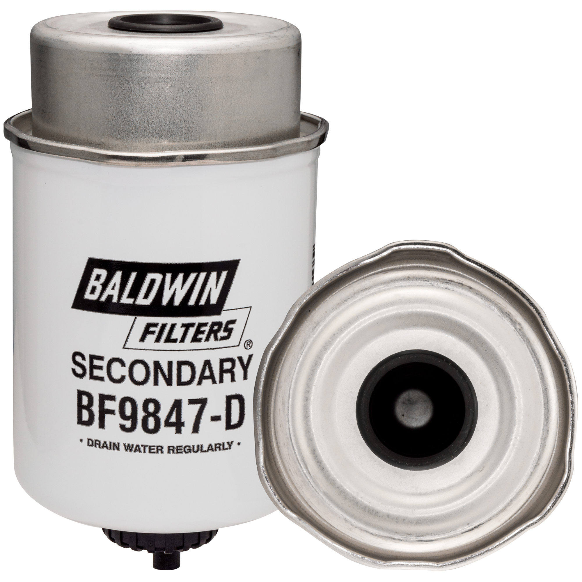 BF9847-D Élément de filtre à carburant secondaire avec drain