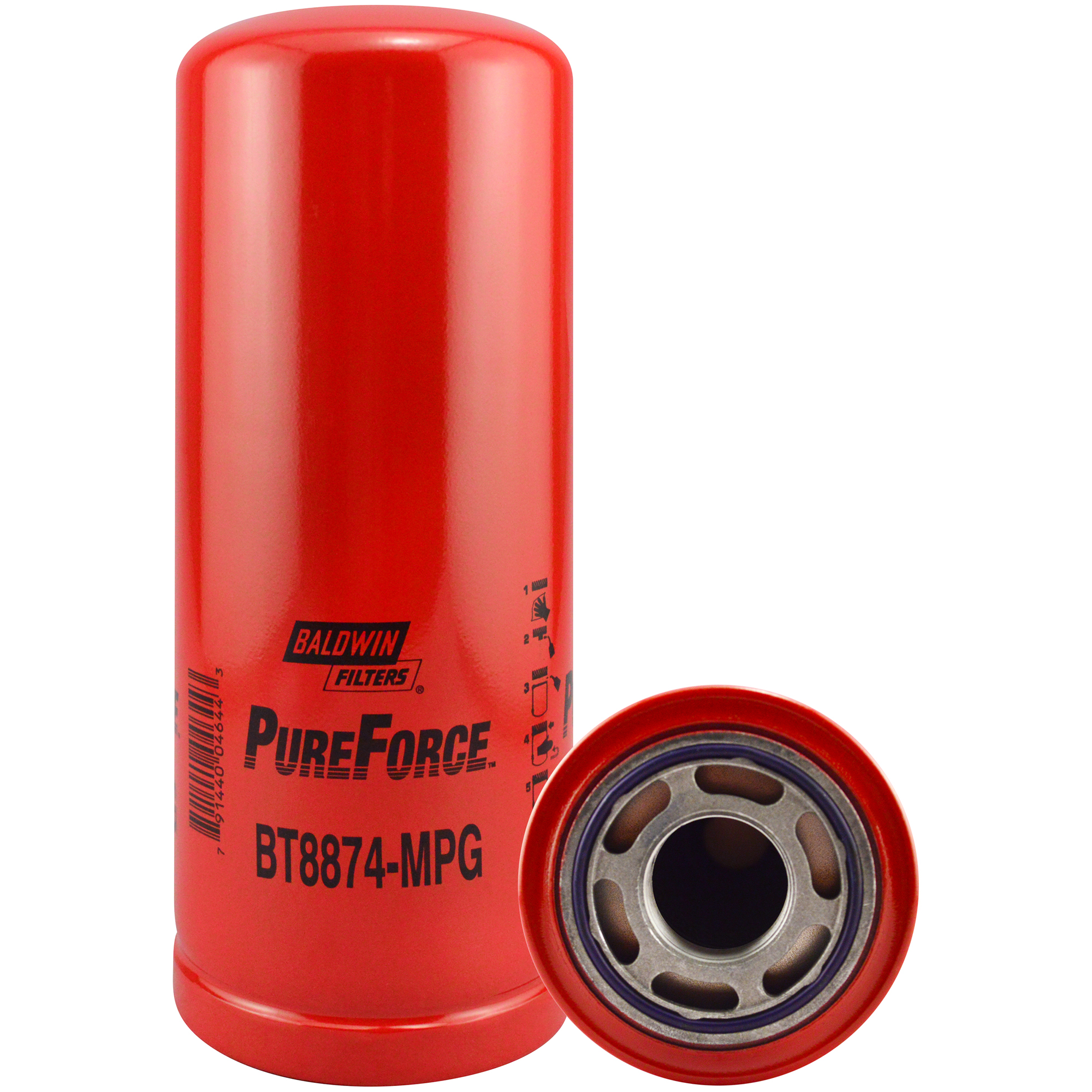 BT8874-MPG Filtre hydraulique à visser en verre de performance maximale