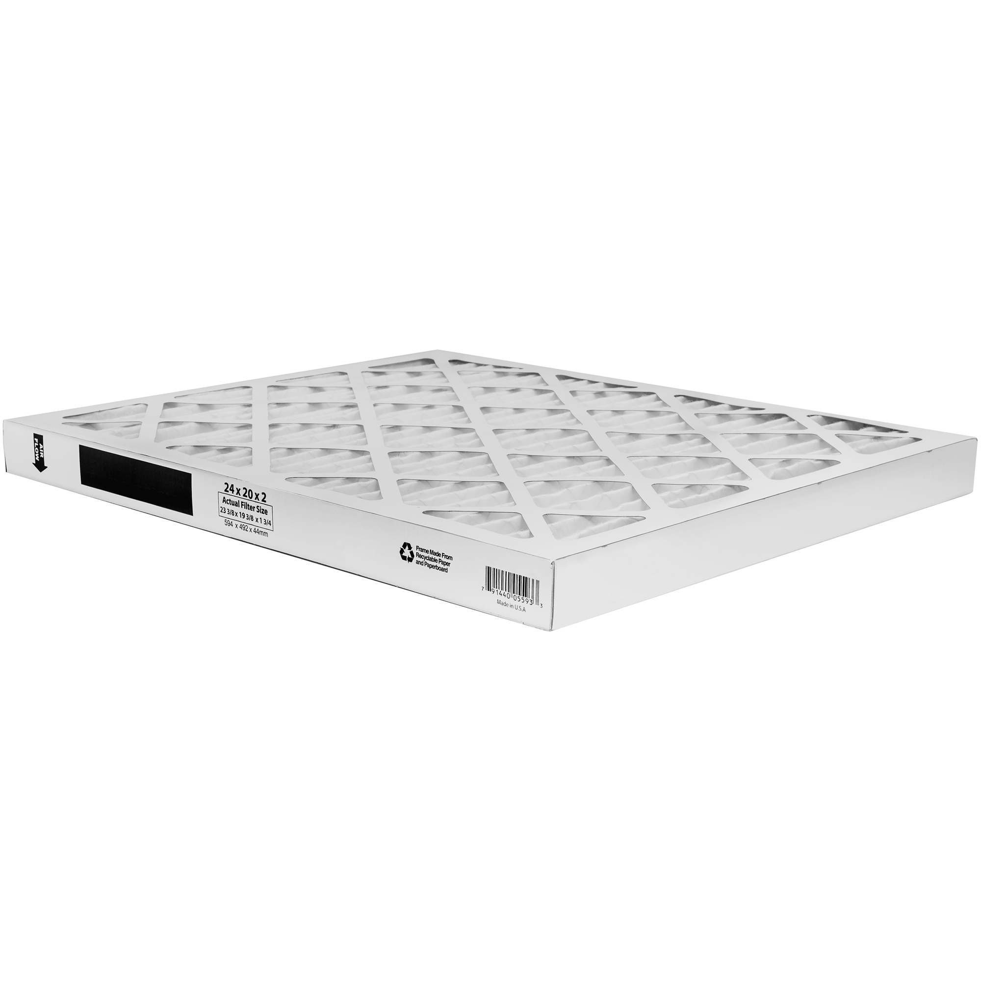 PA3873 Élément filtrant pour l'air en format panneau avec fibre en coton renforcé