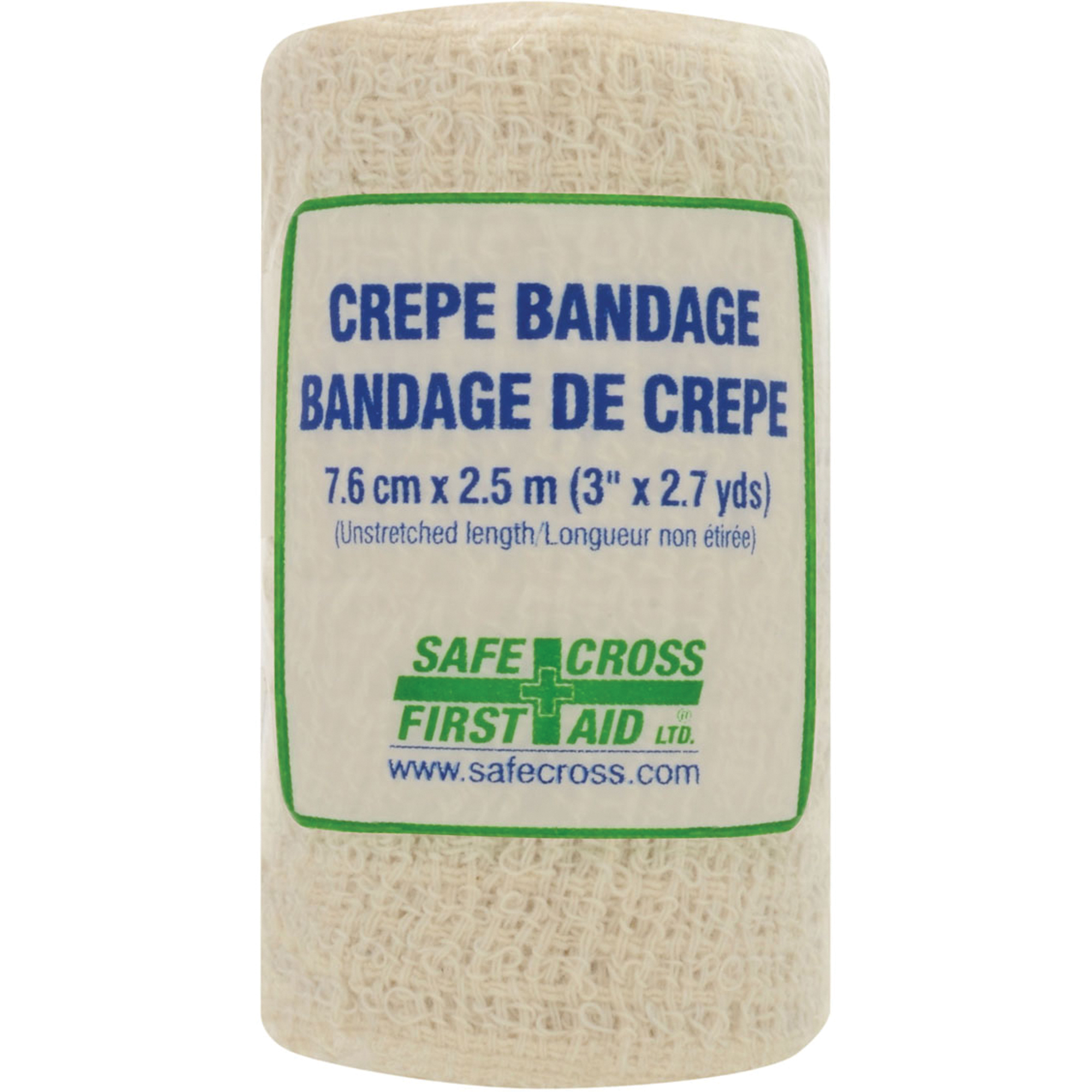 Bandage de crêpe en rouleau, 97-1/5" lo x 3" la, Classe 1