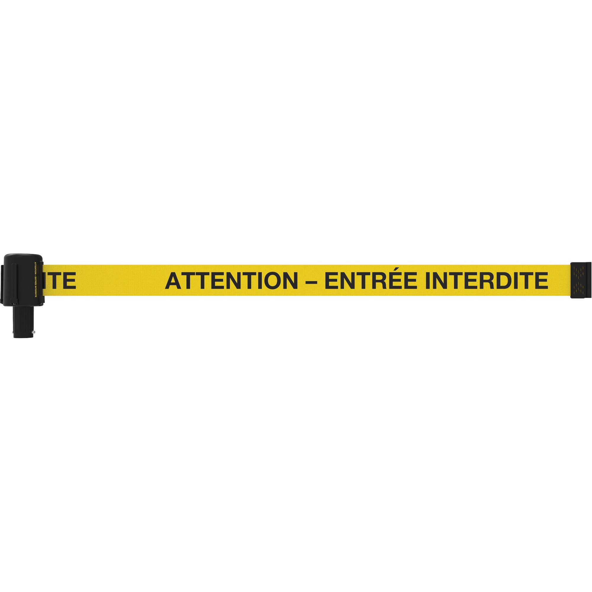 Bannière PLUS, Attention - Entrée Interdite, 15', Ruban Noir et jaune
