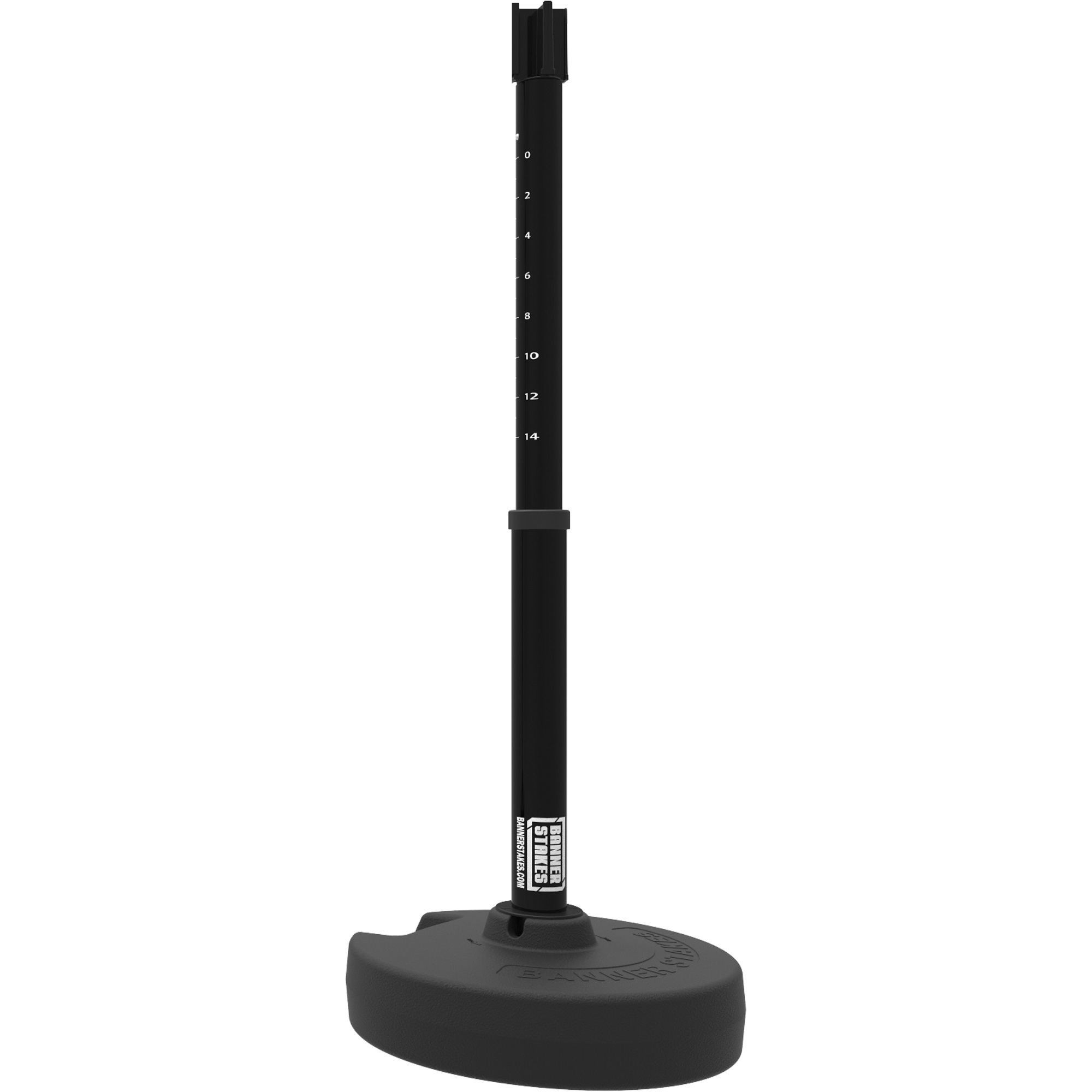 Base pour montant de barrière PLUS, Hauteur de 42", Noir