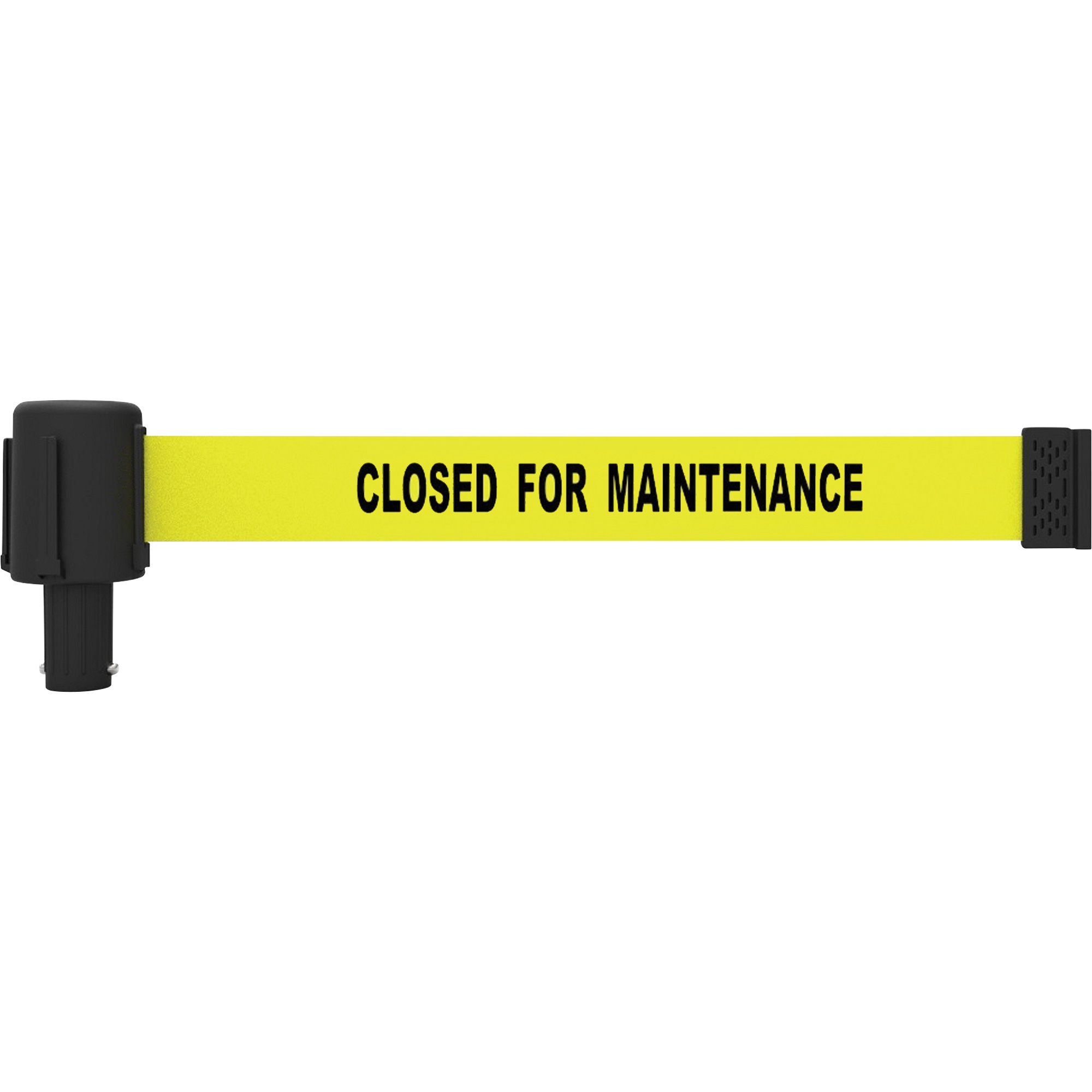 Cassette de bannière PLUS, Closed for Maintenance, 15', Ruban Jaune