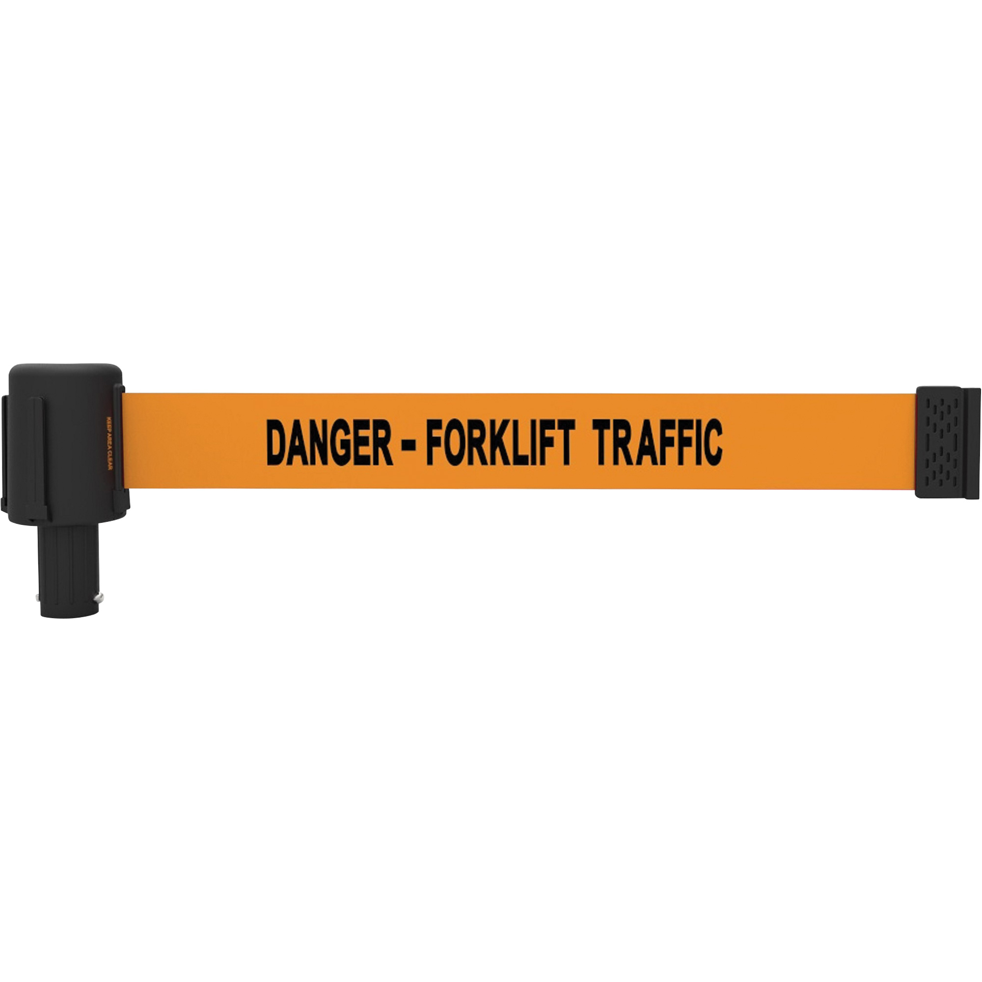 Cassette de bannière PLUS, Danger - Forklift Traffic, 15', Ruban Orange
