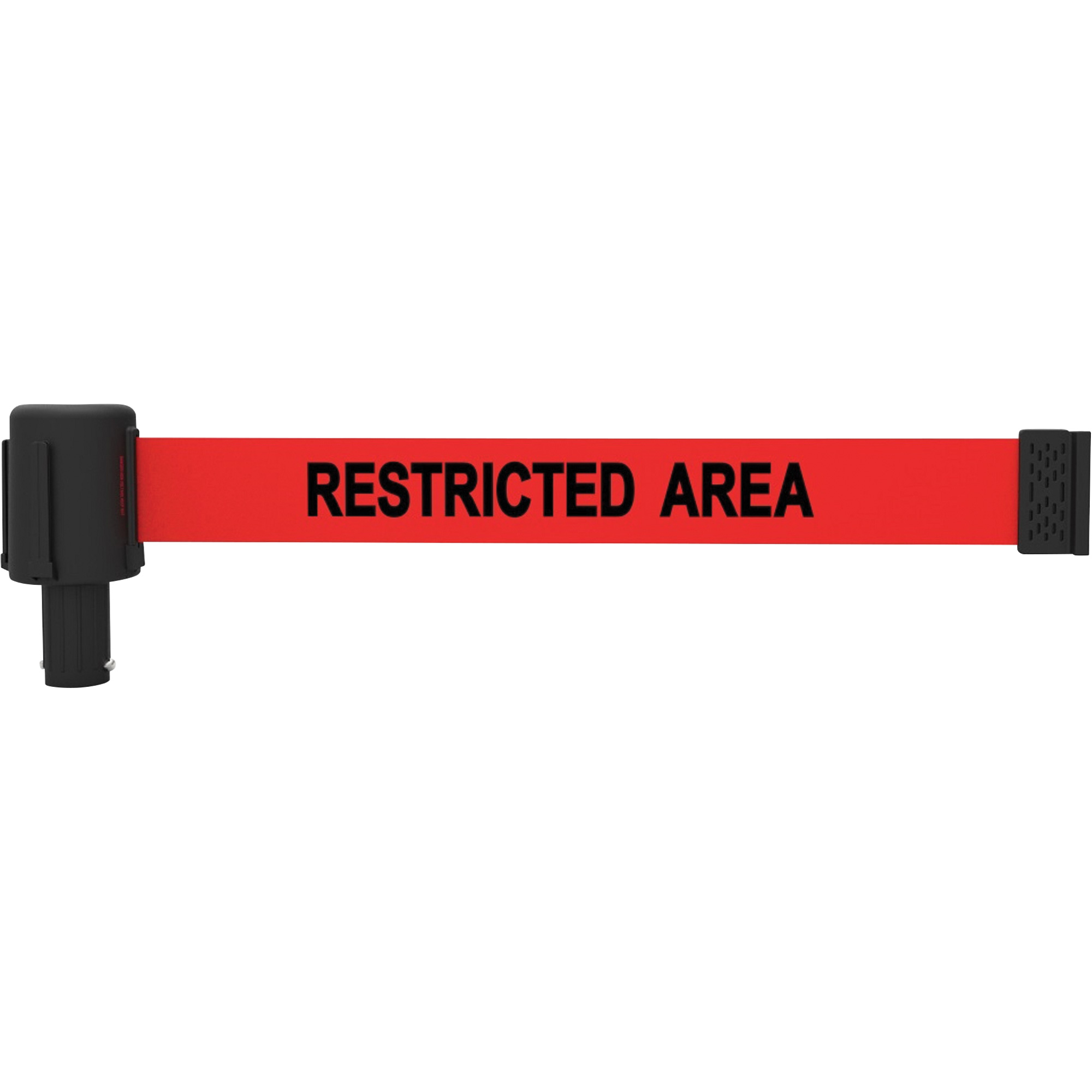 Cassettes de bannière PLUS, Restricted Area, 15', Ruban Rouge