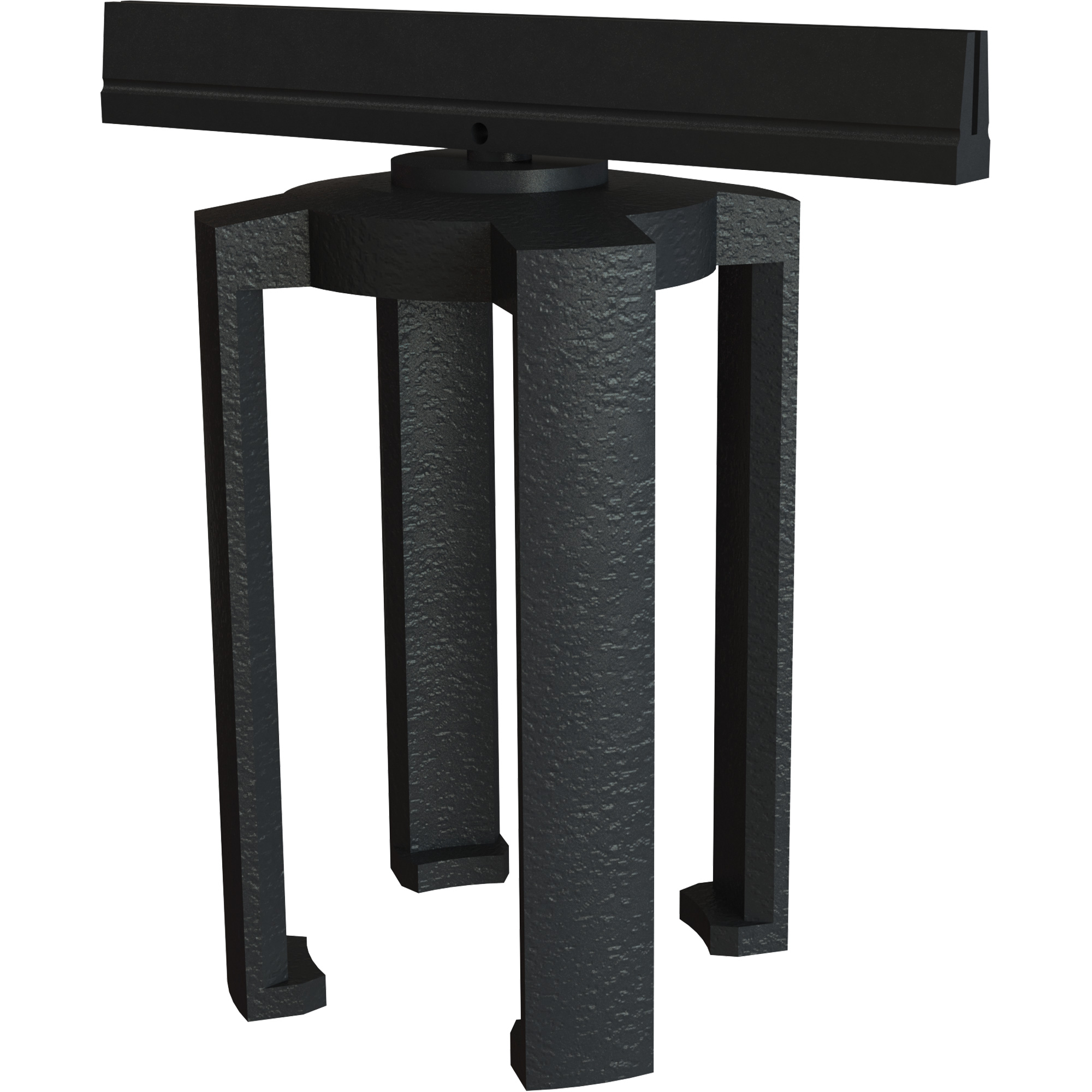 Support pour panneau d'affichage pour le système de barrière PLUS, Noir
