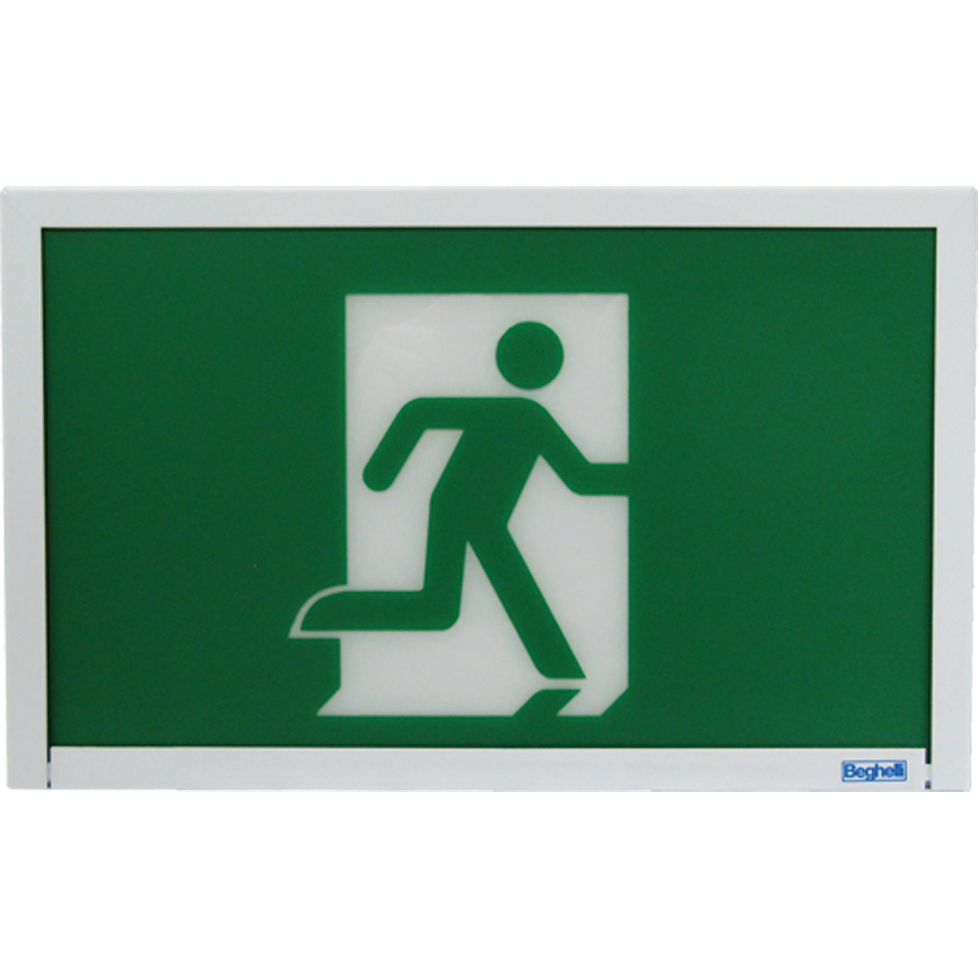 Enseigne de sortie coureur, DEL, À raccordement fixe, 12" lo x 7 1/2" la, Pictogramme