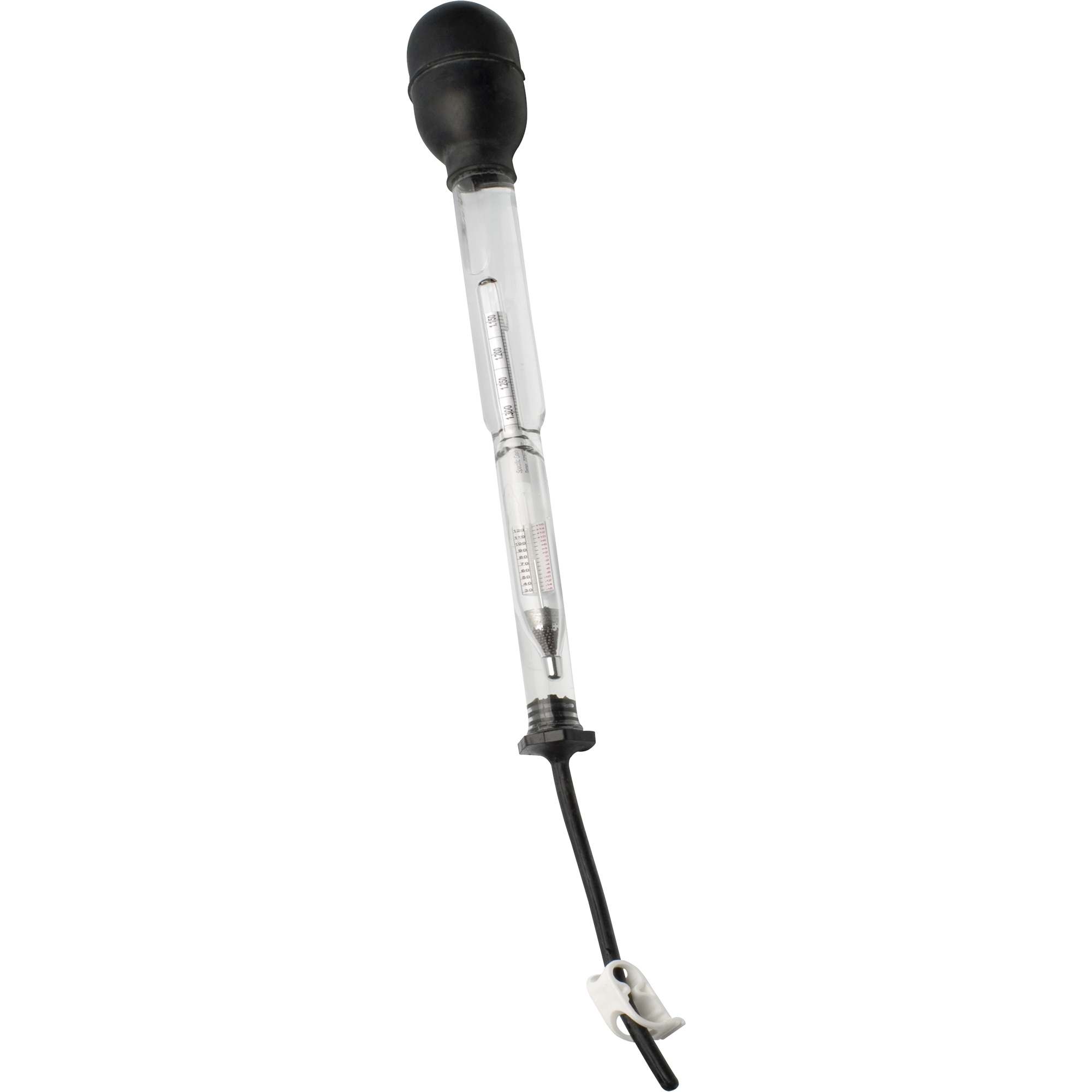 Hydromètre pour batterie avec jeu de siphons