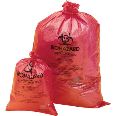 Sacs pour déchets dangereux, Biorisque, 19" lo x 14" la, 0,0317 mm, Capacité de 15 L (4 gal.)