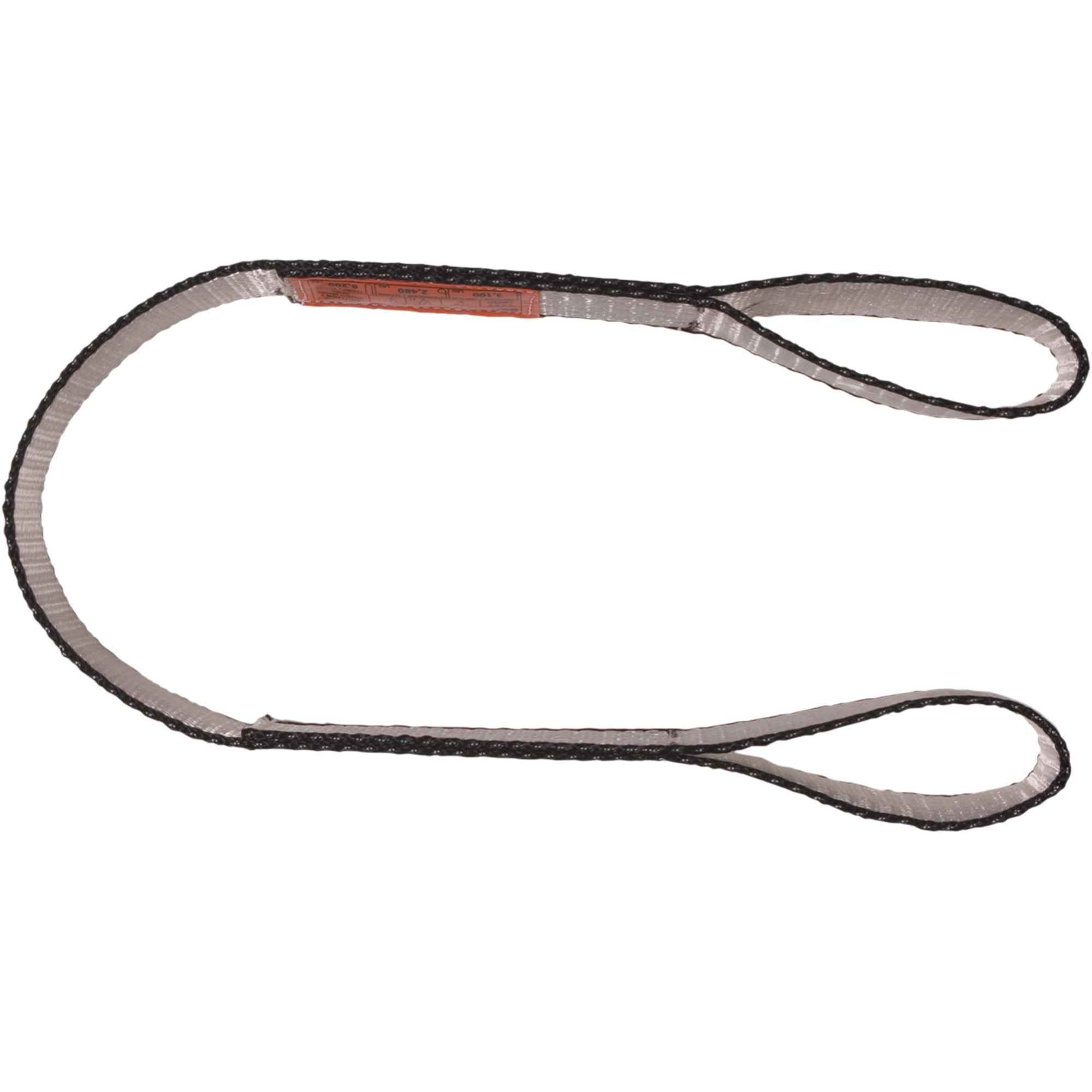 Élinge sangle en polyester, Pli Double, Oeillet double, Type 3, 1" la x 4' lo, Capacité verticale 3100 lb
