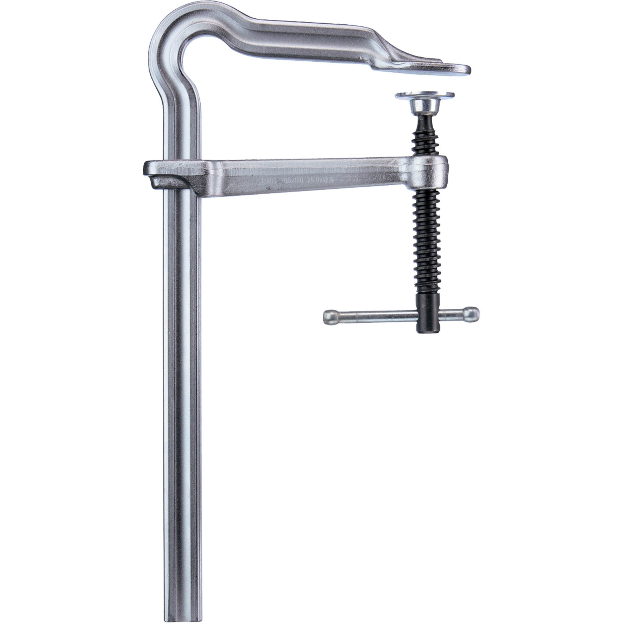Serre-joint à coulisse coudé Omega entièrement en acier, 24" (610 mm) capacité, 4-3/4" (121 mm) profondeur